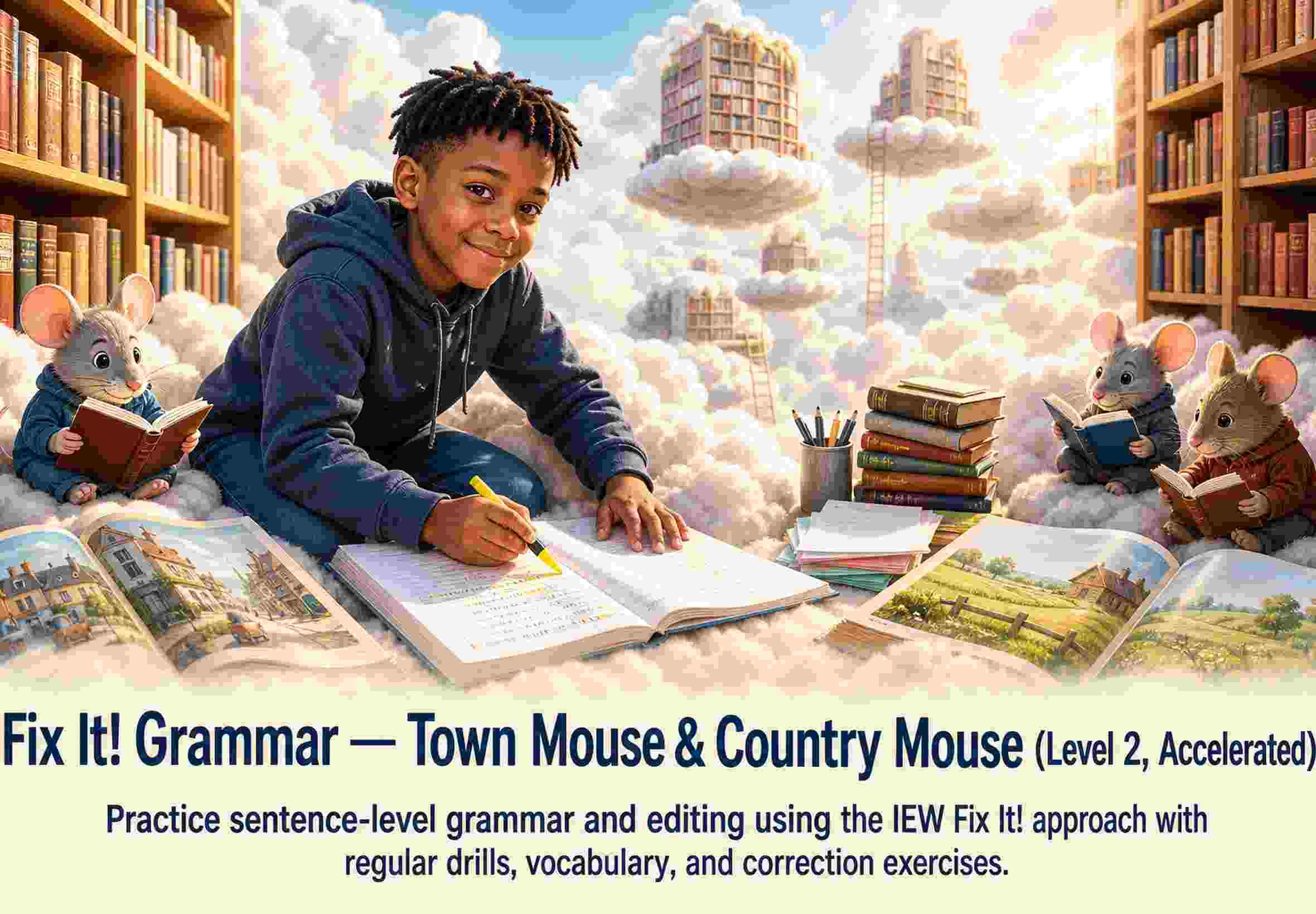 Fix It! Grammar — Town Mouse & Country Mouse (Level 2, Accelerated)