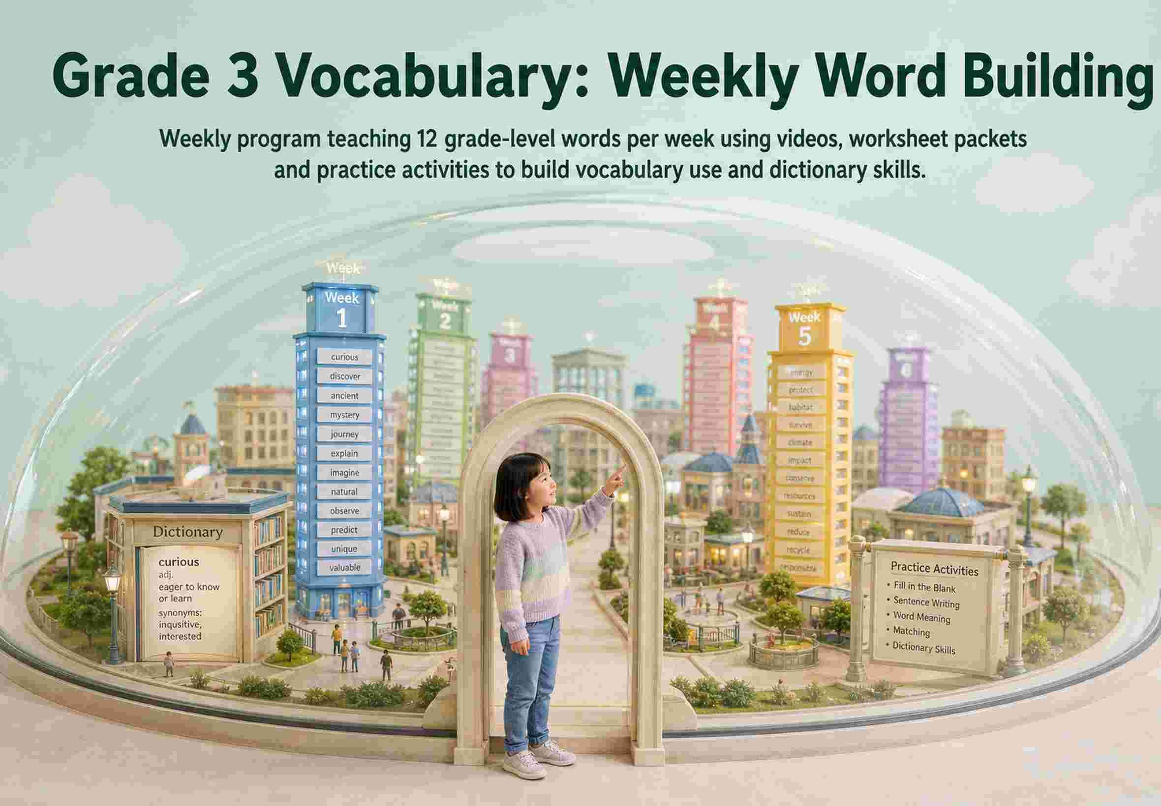 Grade 3 Vocabulary: Weekly Word Building