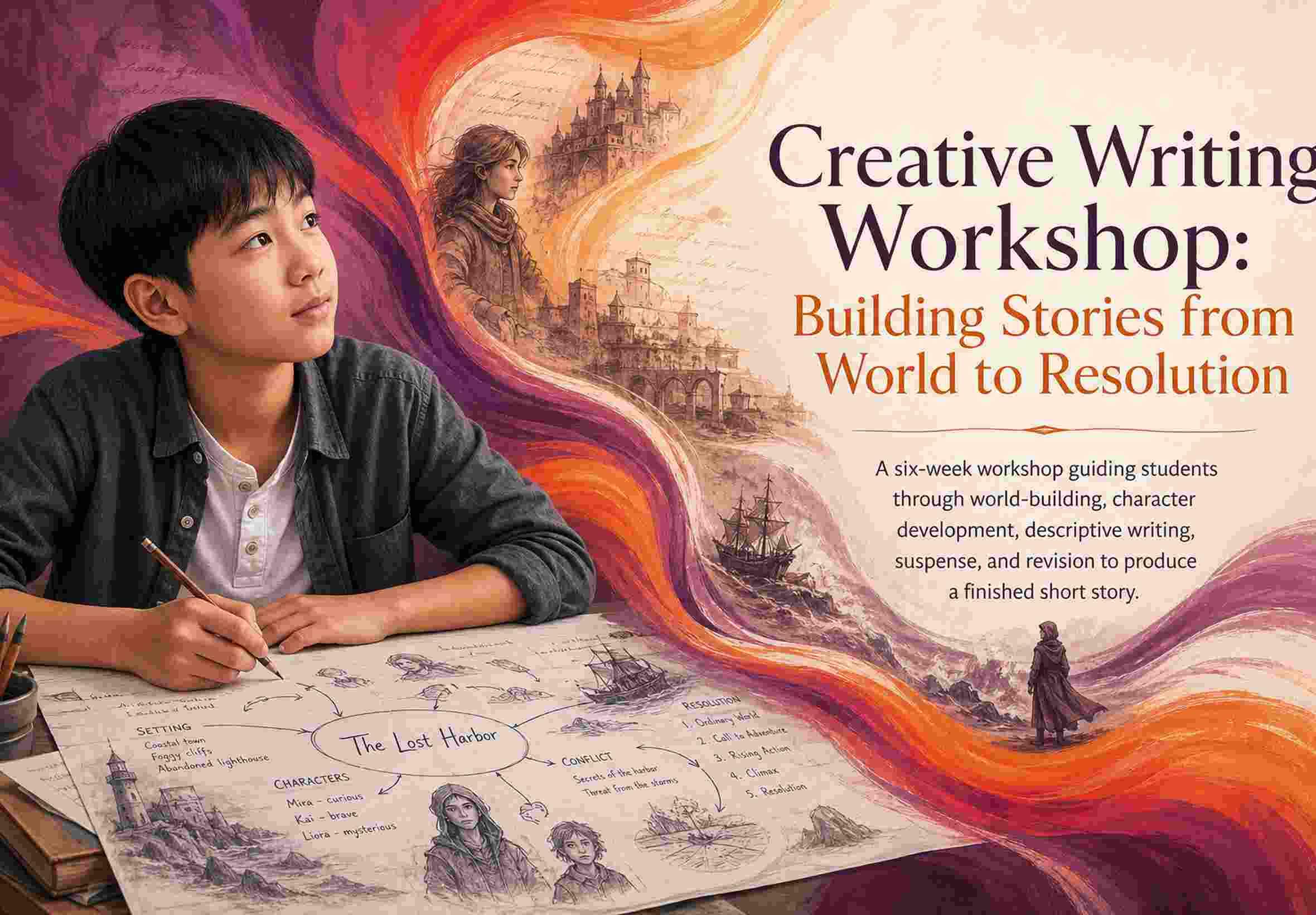 Creative Writing Workshop: Building Stories from World to Resolution