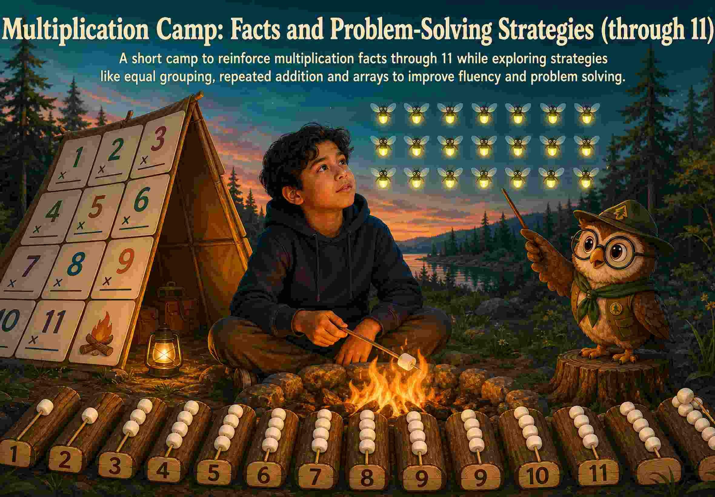 Multiplication Camp: Facts and Problem-Solving Strategies (through 11)