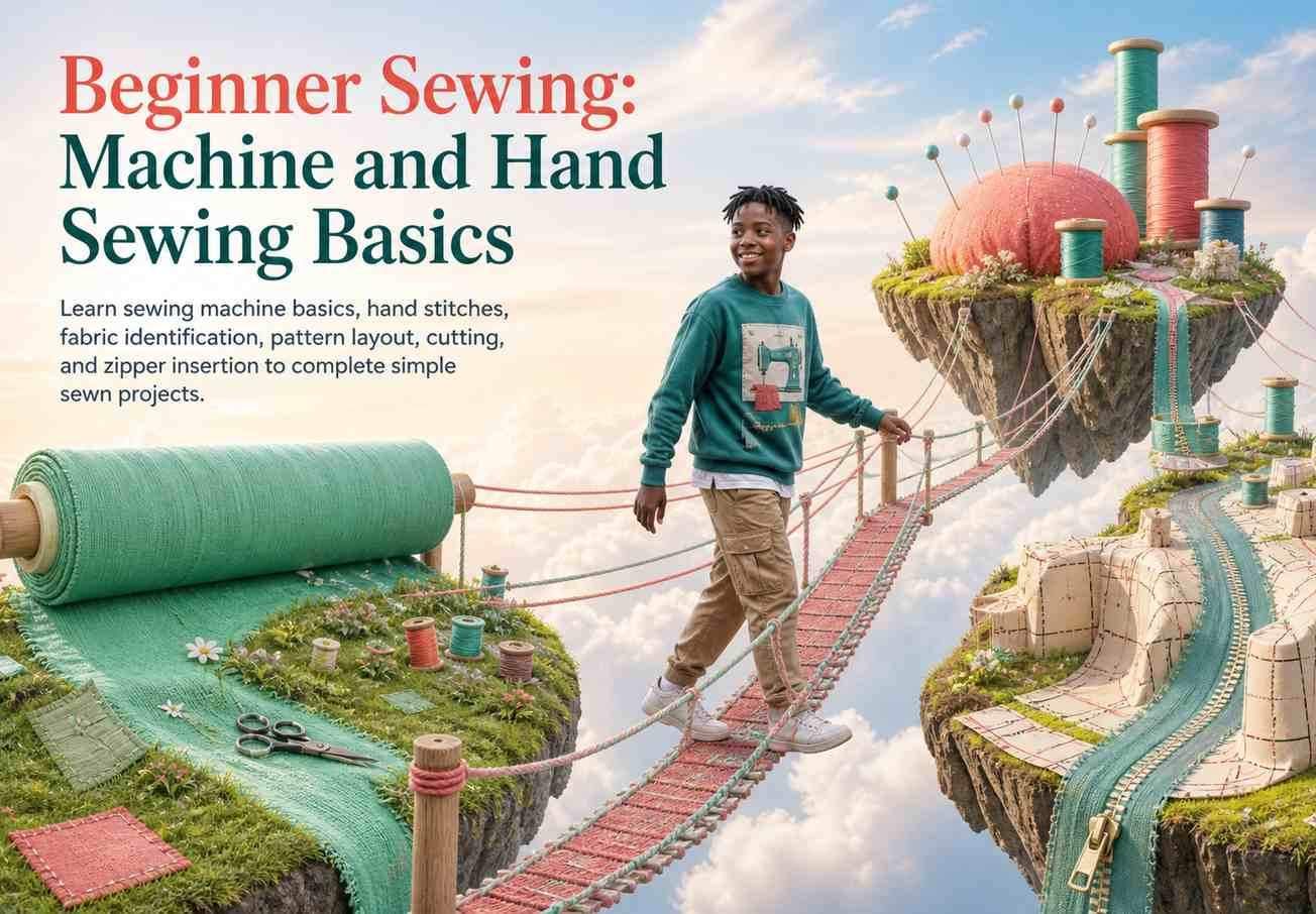 Beginner Sewing: Machine and Hand Sewing Basics