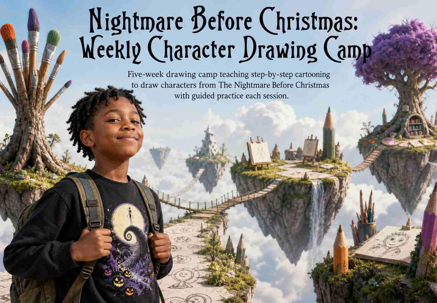 Nightmare Before Christmas: Weekly Character Drawing Camp