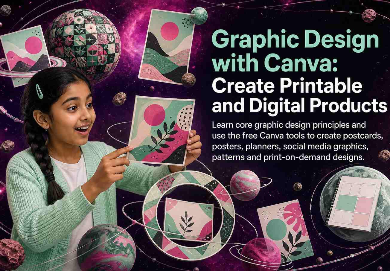 Graphic Design with Canva: Create Printable and Digital Products