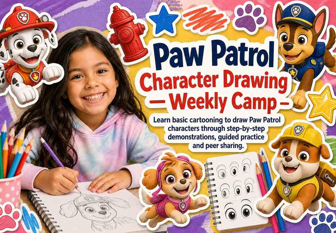 Paw Patrol Character Drawing — Weekly Camp