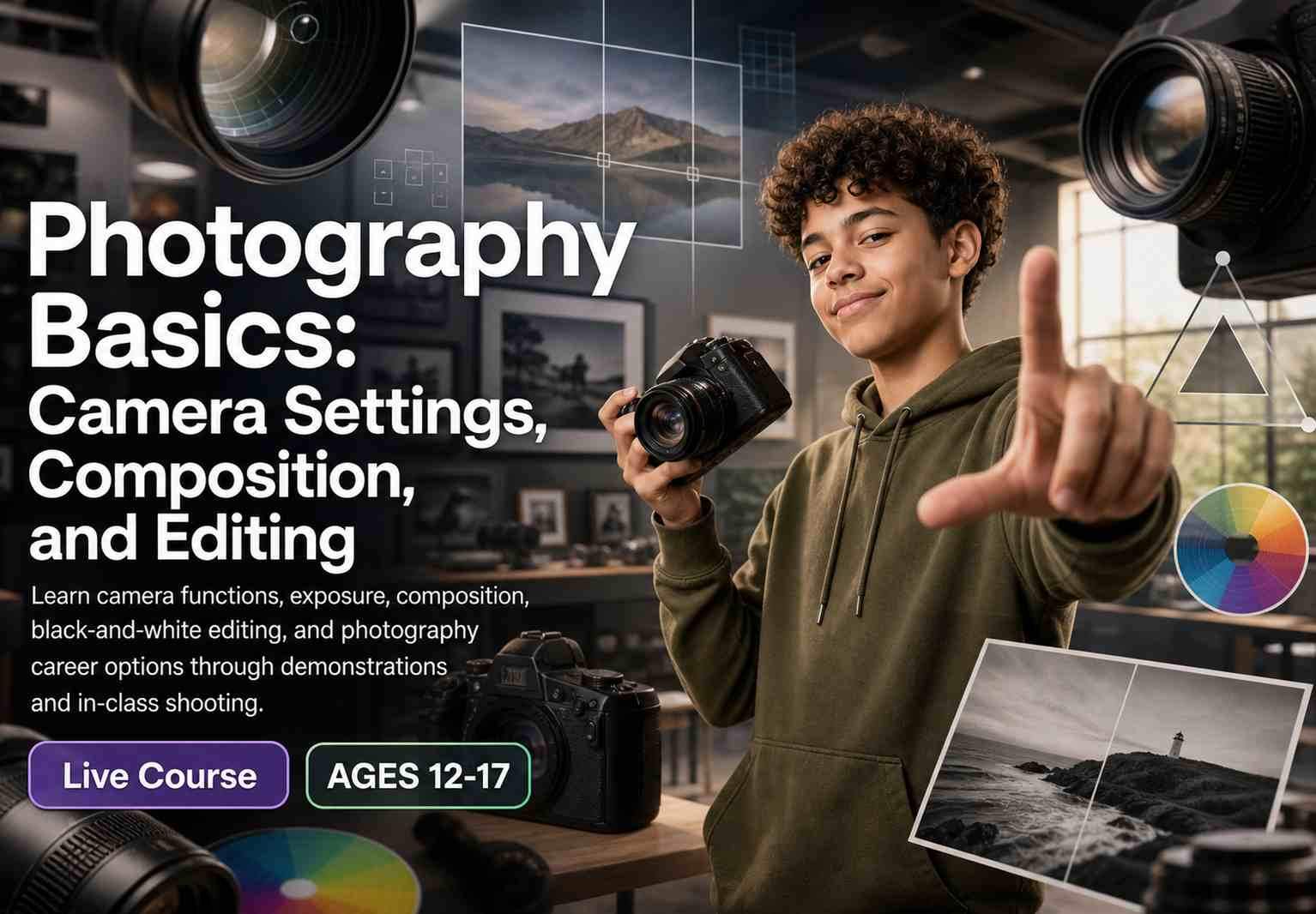 Photography Basics: Camera Settings, Composition, and Editing