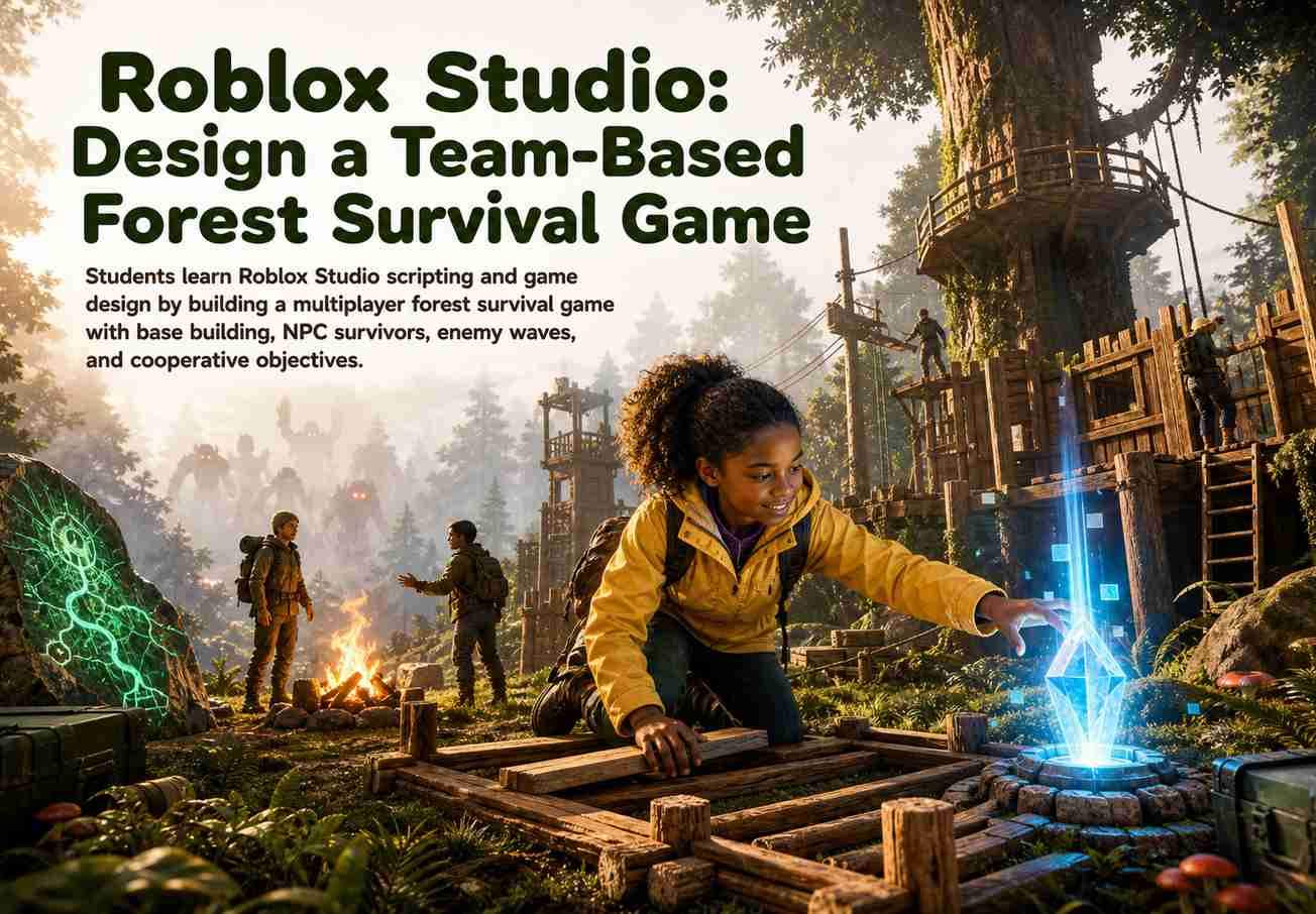 Roblox Studio: Design a Team-Based Forest Survival Game