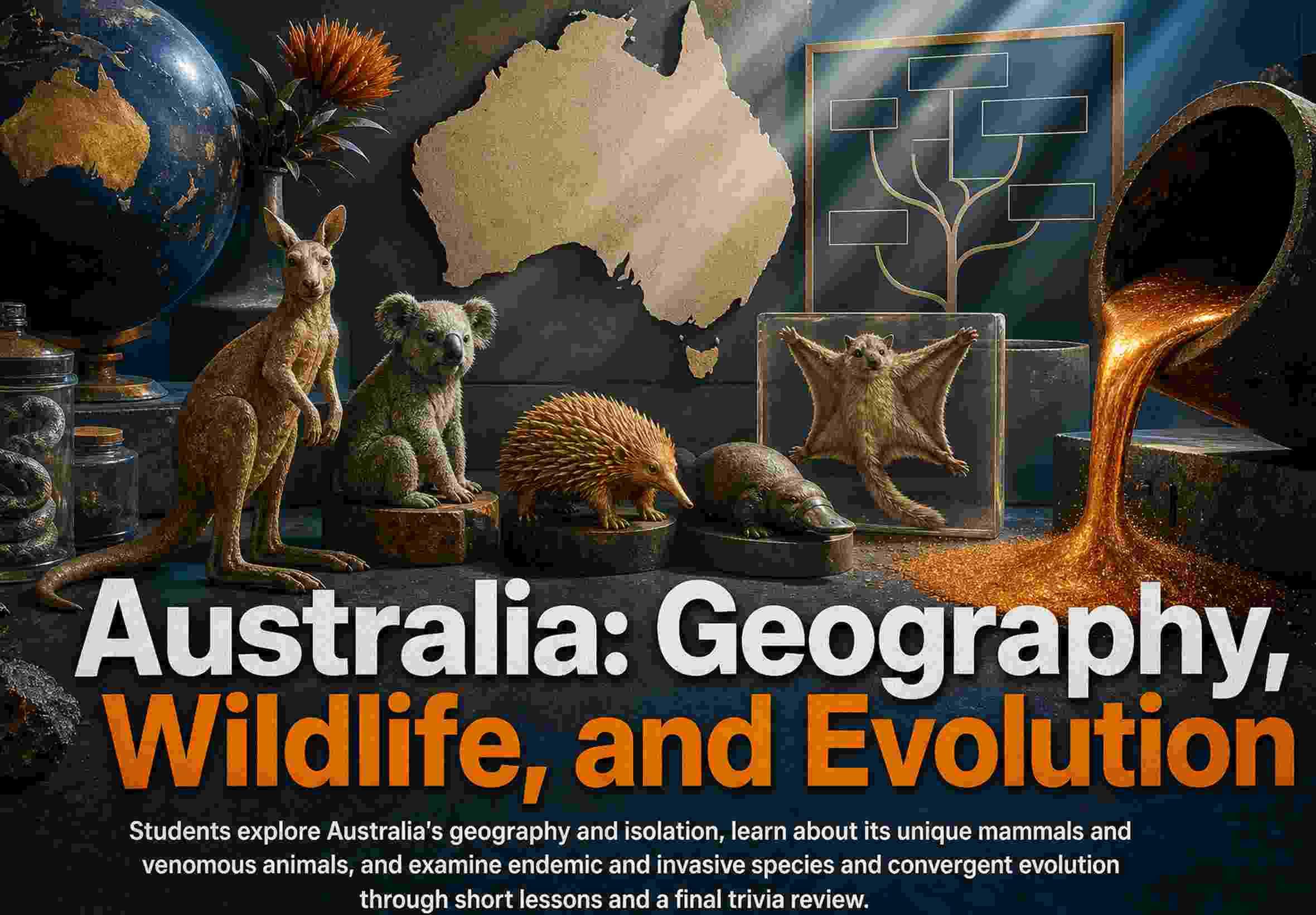 Australia: Geography, Wildlife, and Evolution
