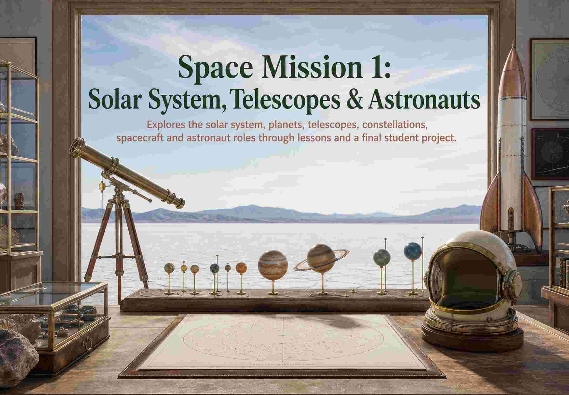 Space Mission 1: Solar System, Telescopes & Astronauts