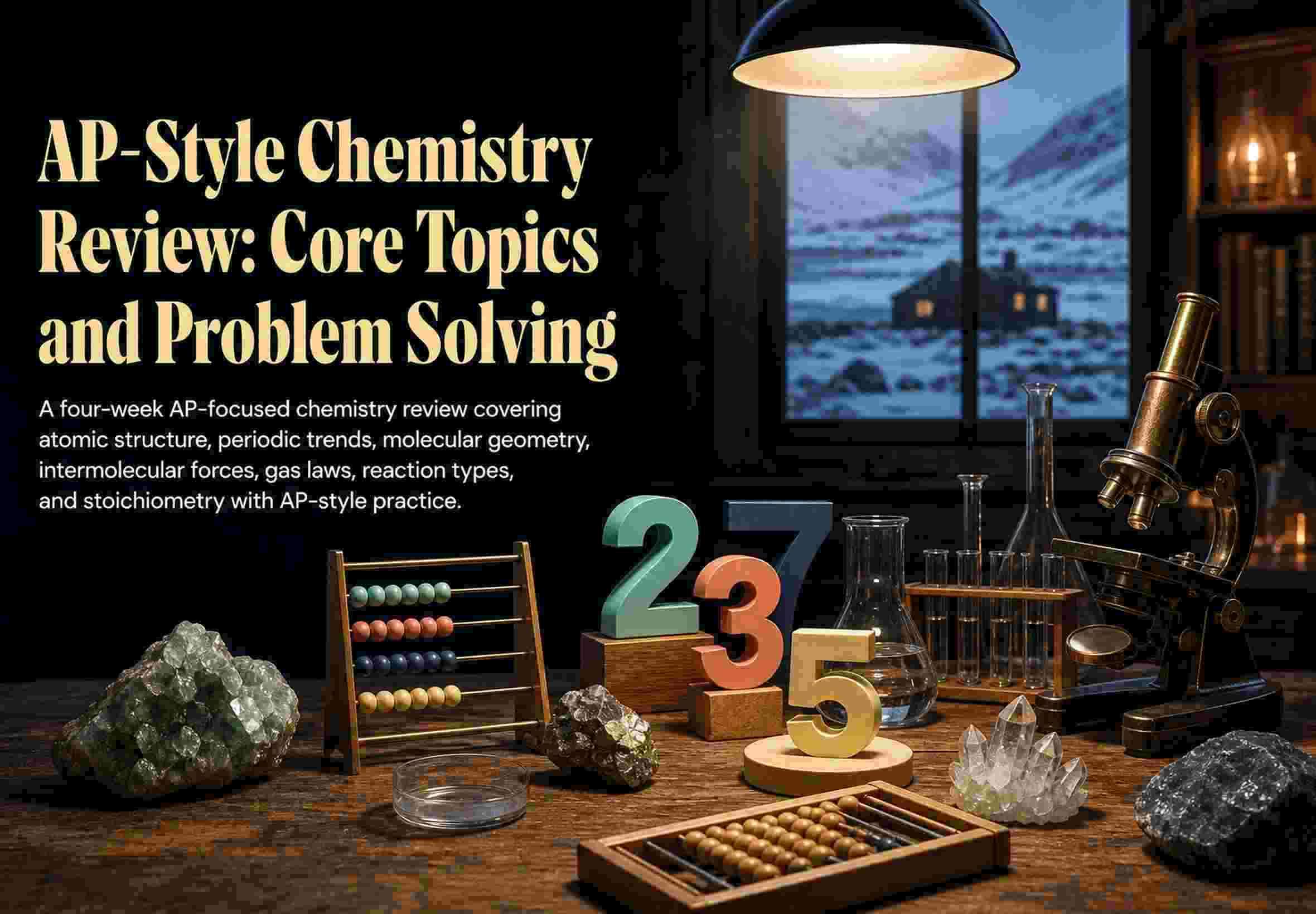 AP-Style Chemistry Review: Core Topics and Problem Solving