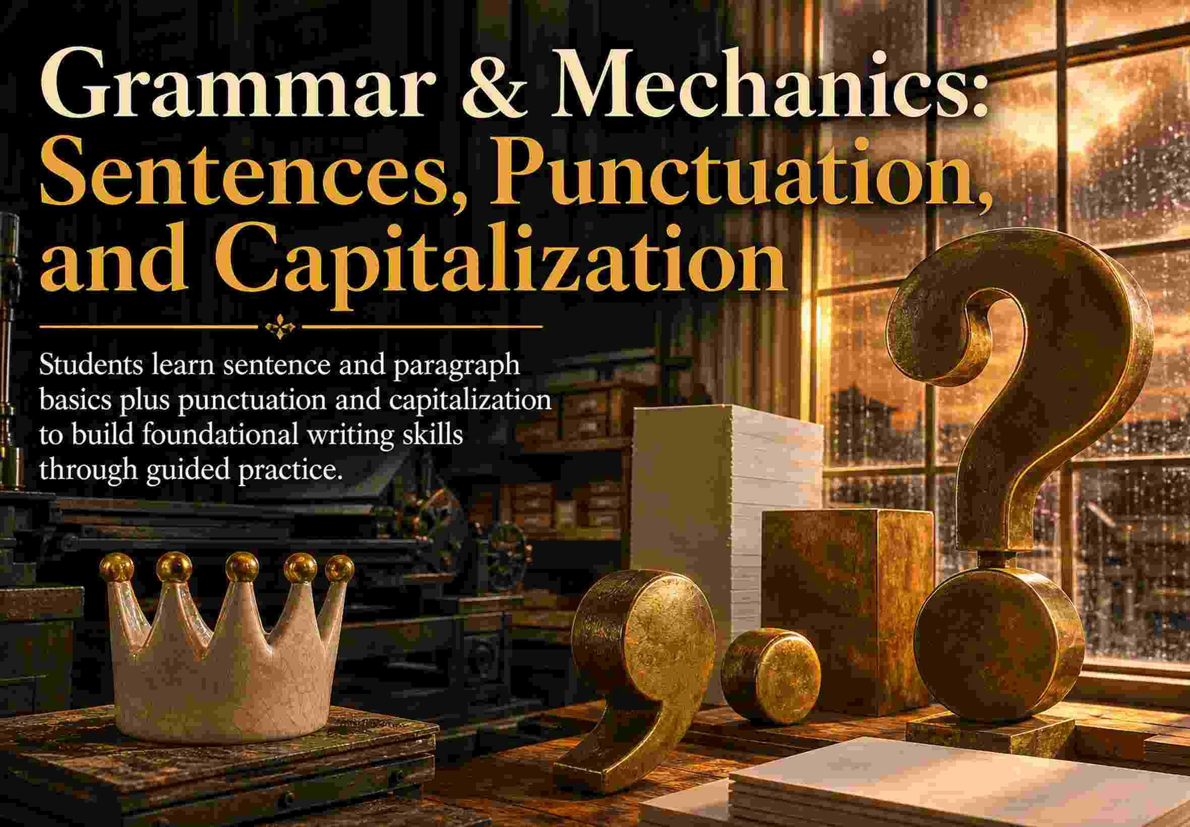Grammar & Mechanics: Sentences, Punctuation, and Capitalization