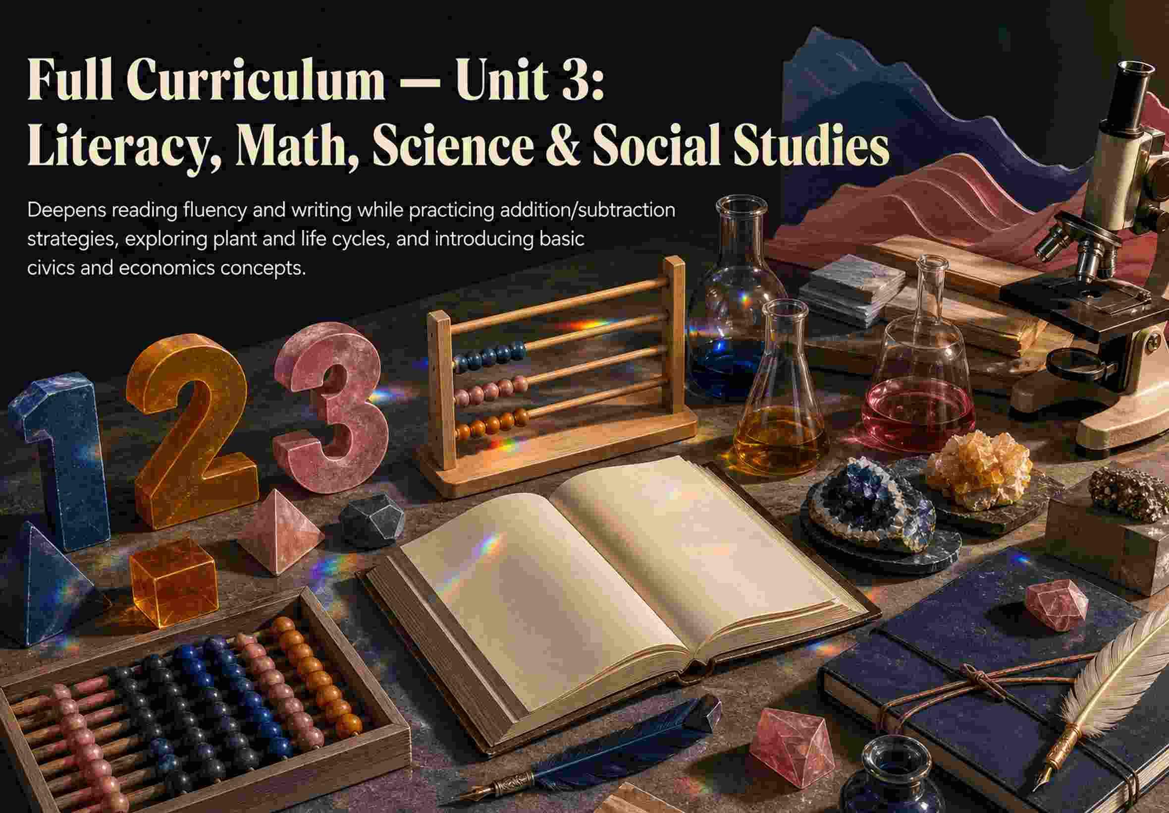 Full Curriculum — Unit 3: Literacy, Math, Science & Social Studies