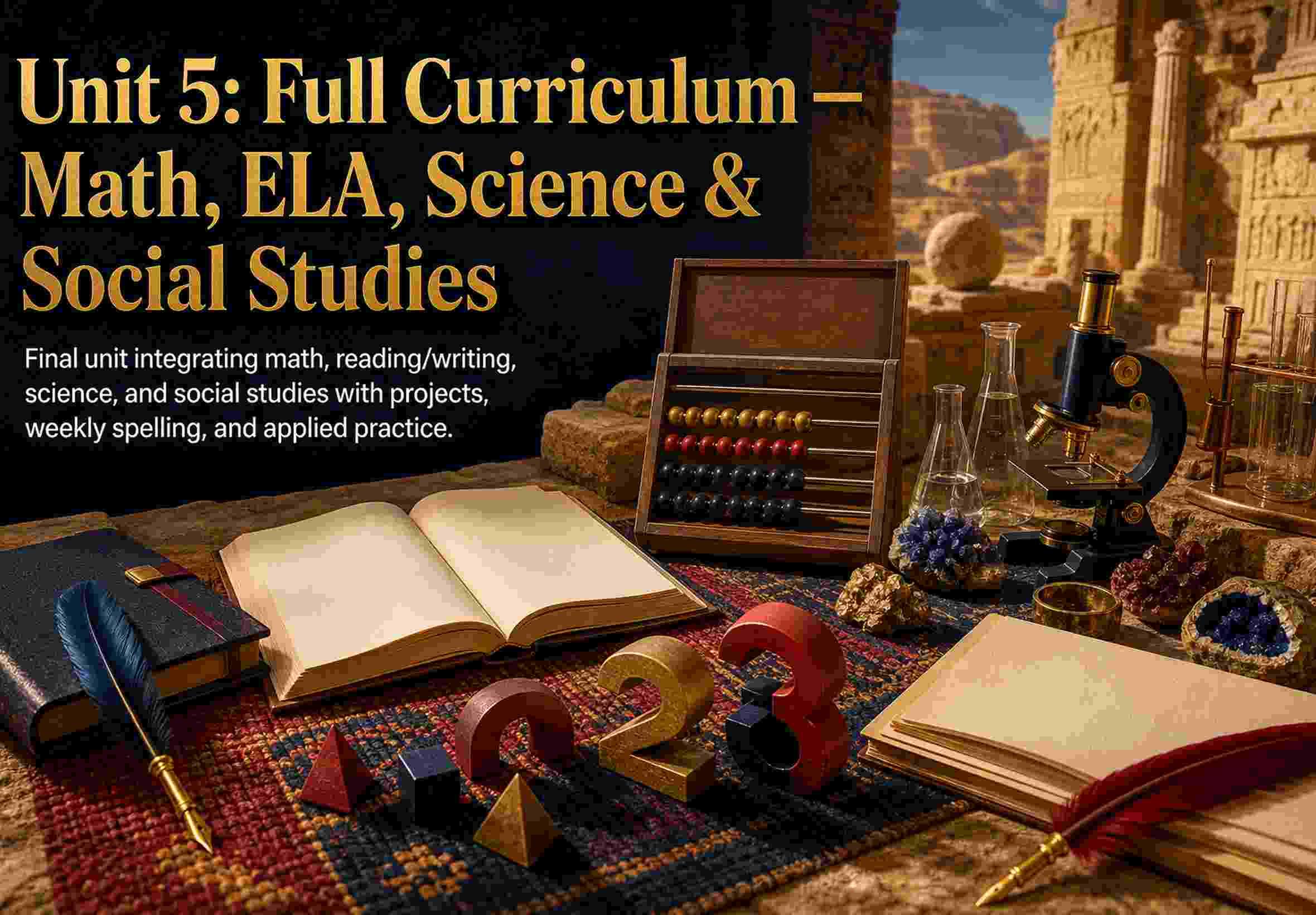 Unit 5: Full Curriculum — Math, ELA, Science & Social Studies