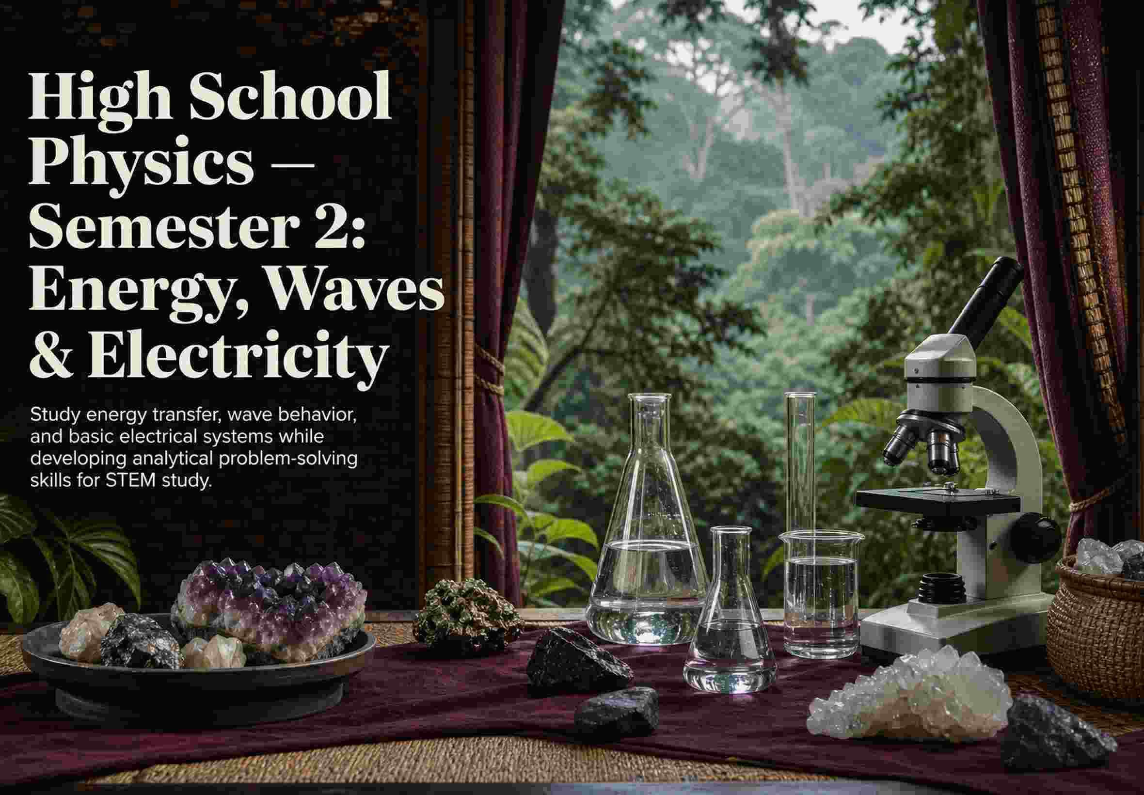 High School Physics — Semester 2: Energy, Waves & Electricity