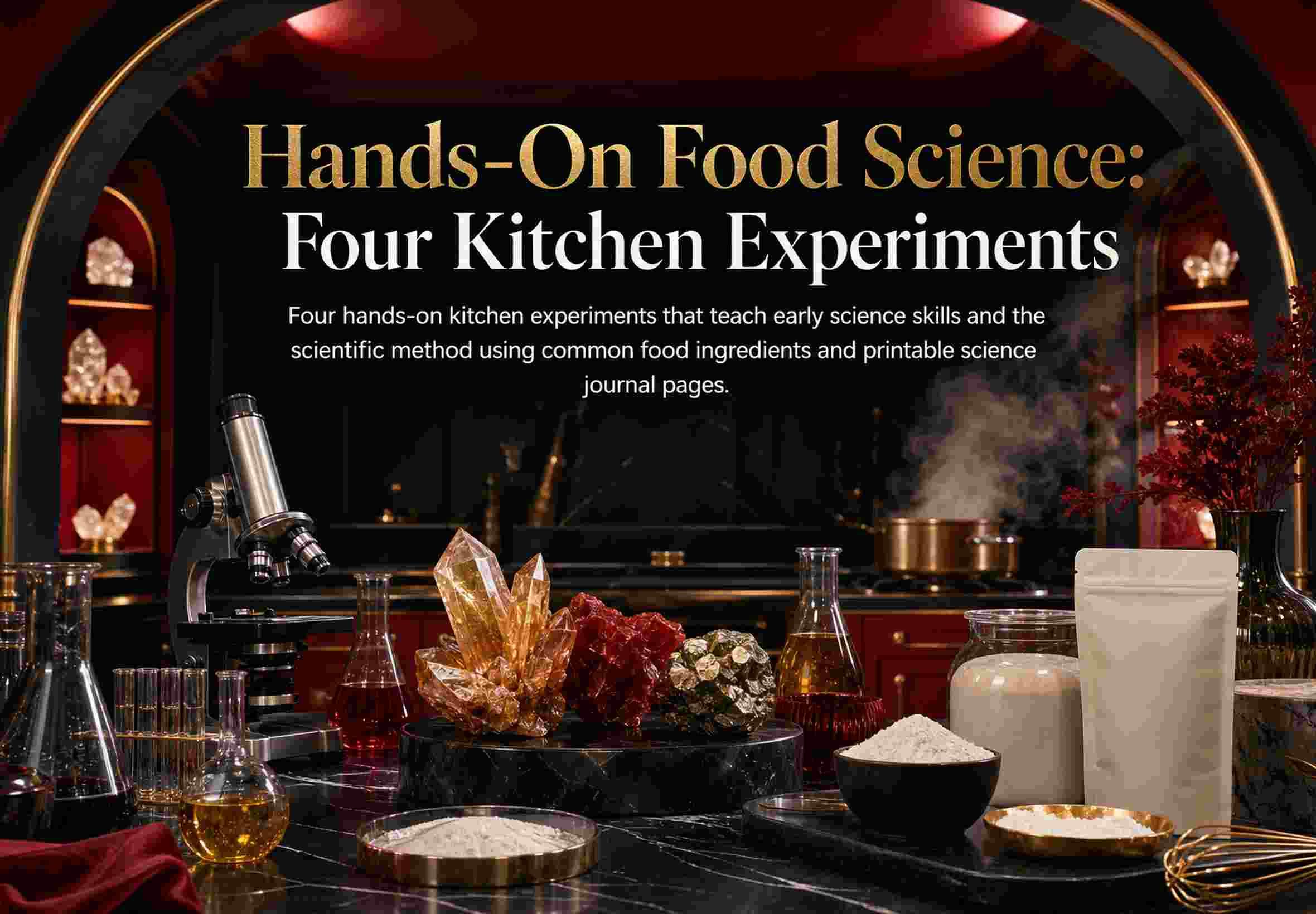 Hands-On Food Science: Four Kitchen Experiments