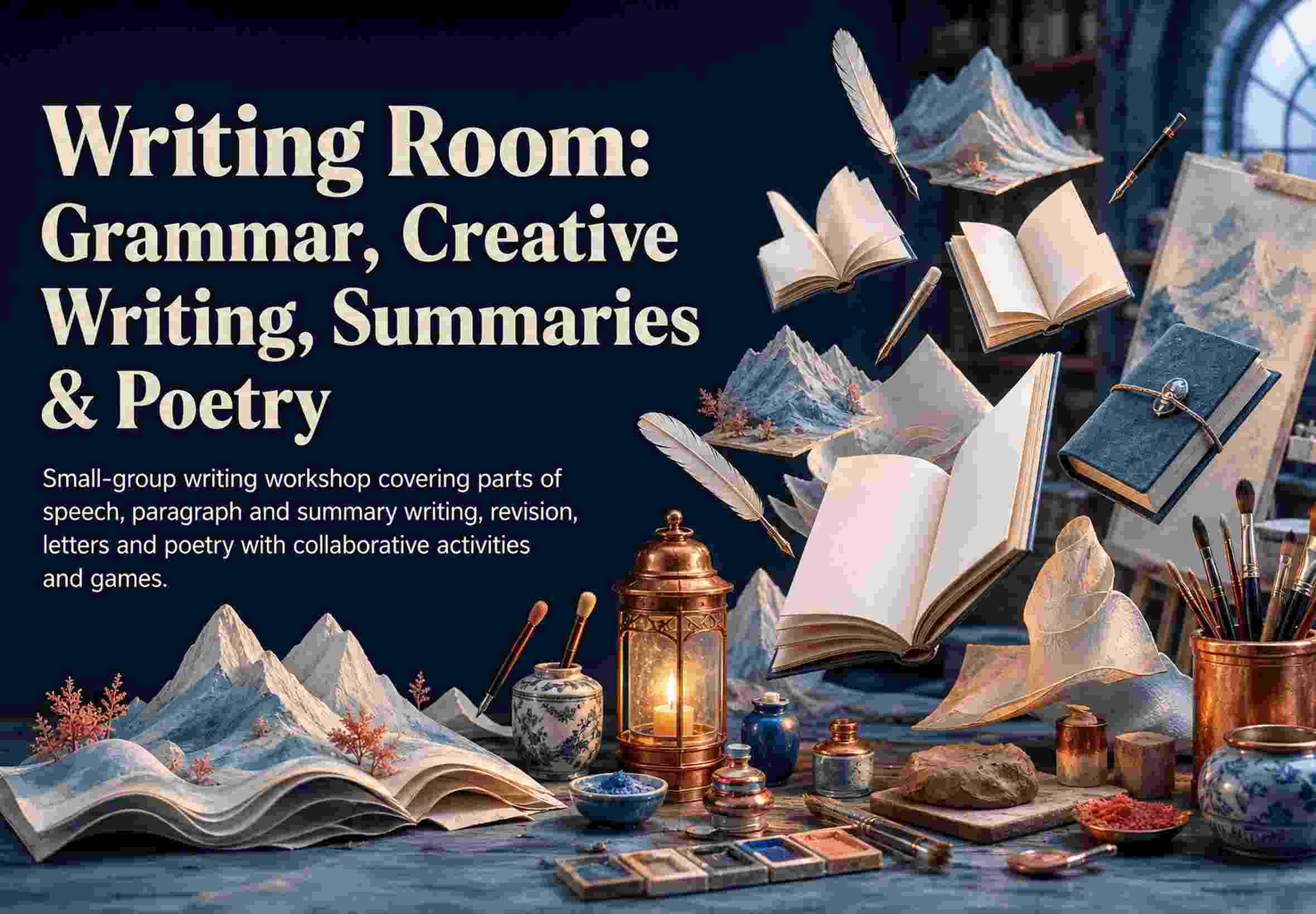 Writing Room: Grammar, Creative Writing, Summaries & Poetry