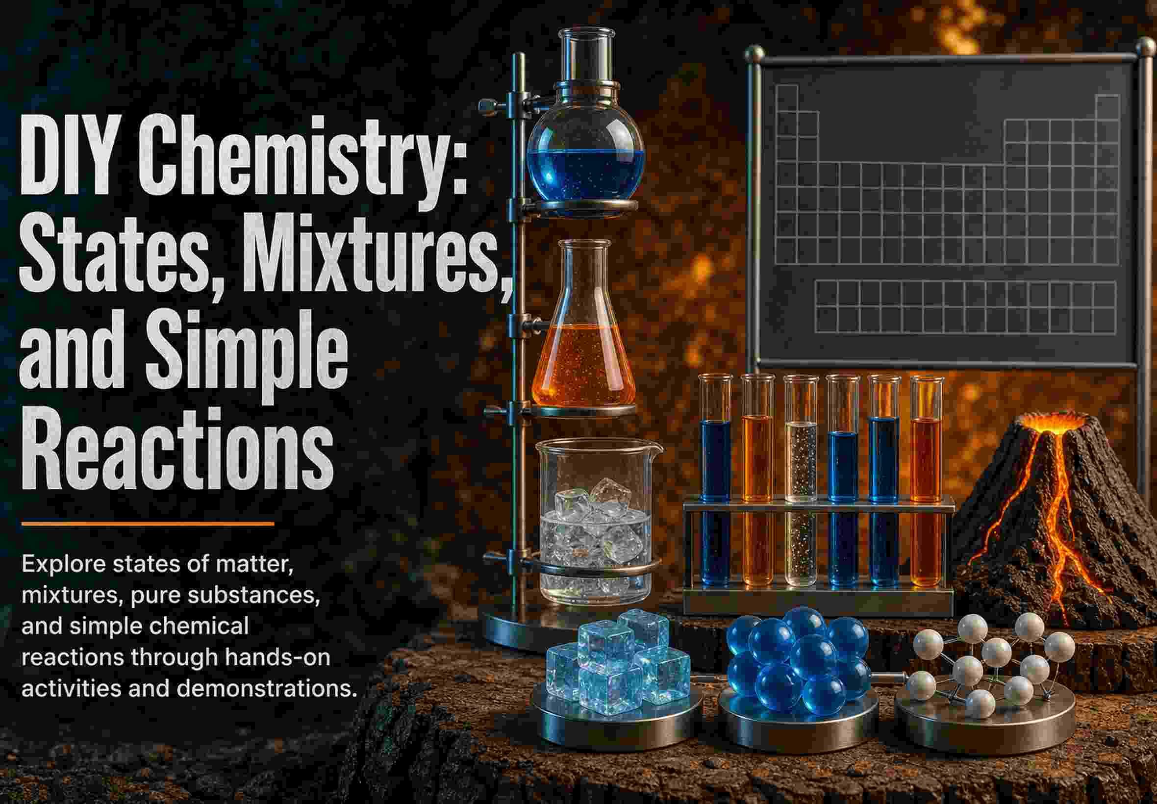 DIY Chemistry: States, Mixtures, and Simple Reactions