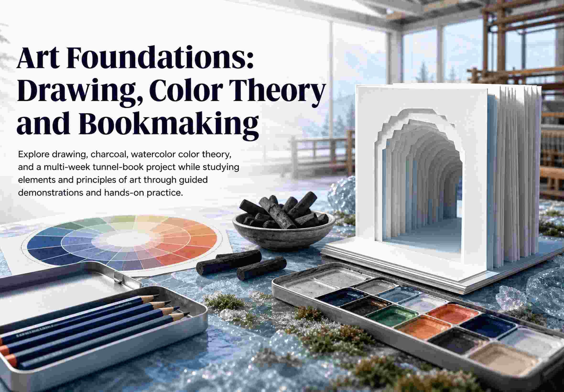 Art Foundations: Drawing, Color Theory and Bookmaking