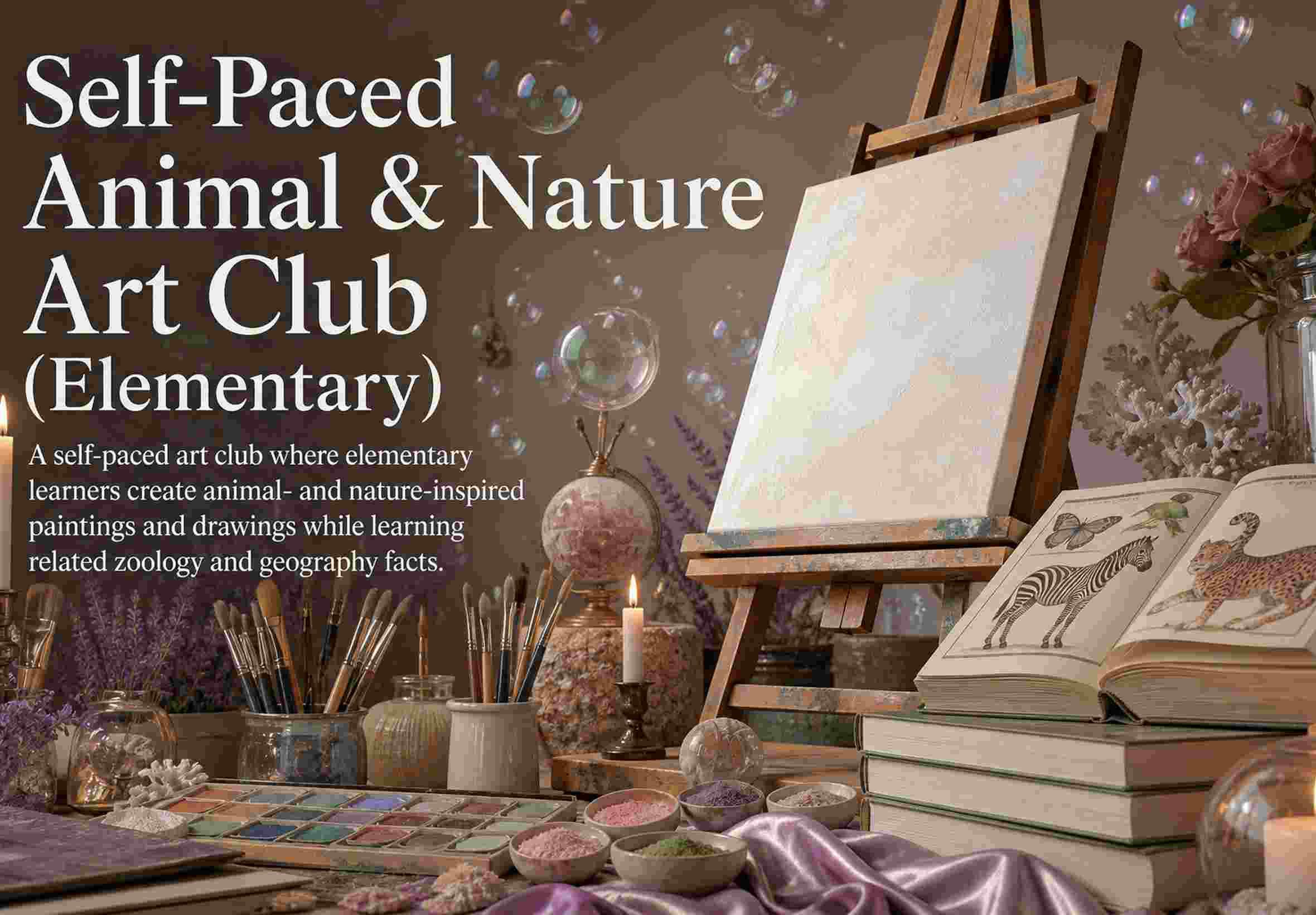 Self-Paced Animal & Nature Art Club (Elementary)