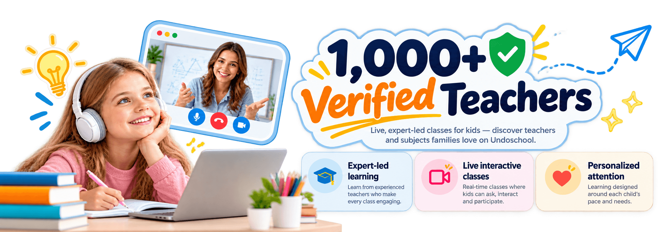 1,000+ experienced teachers