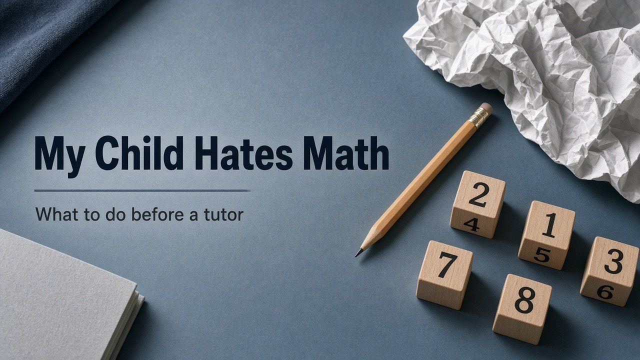 My Child Hates Math