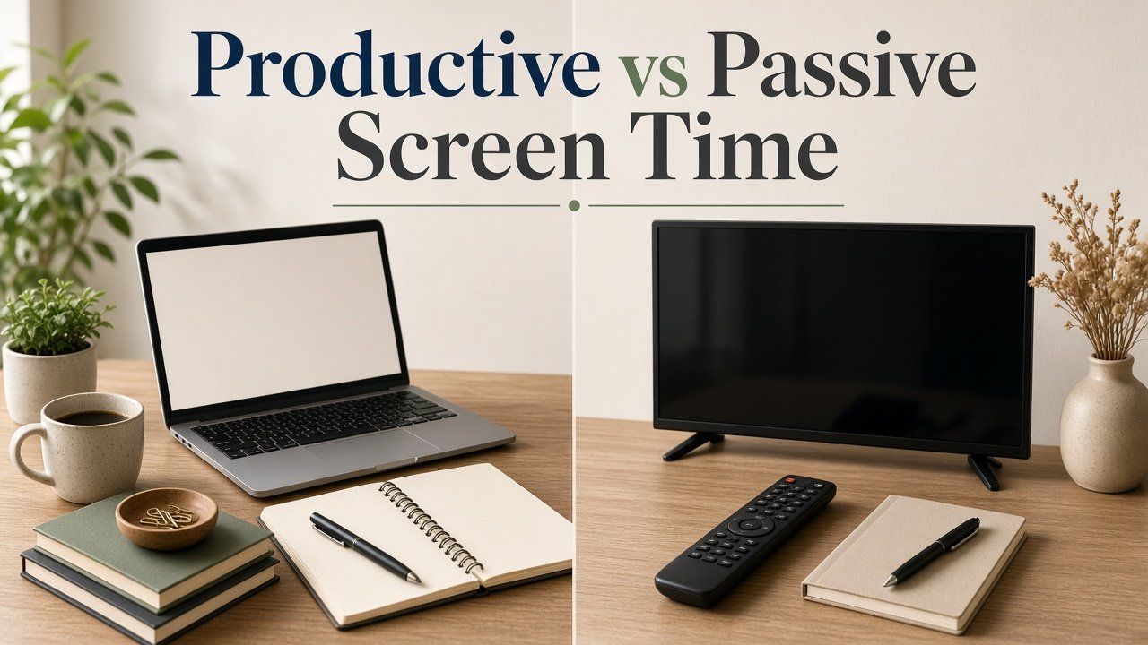 Productive vs Passive Screen Time