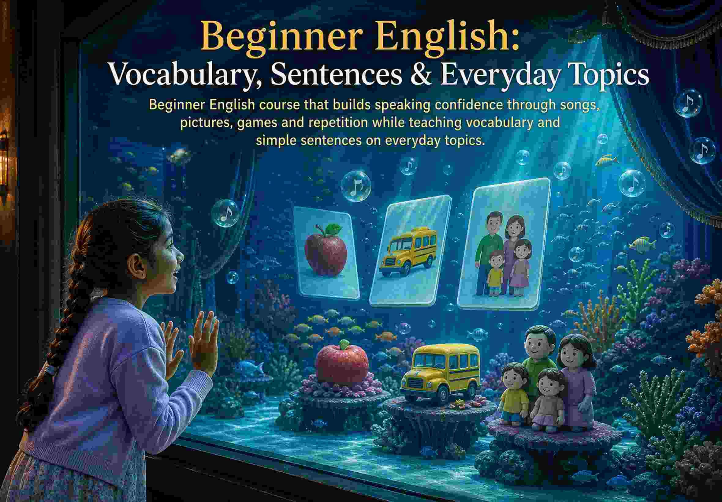 Beginner English: Vocabulary, Sentences & Everyday Topics