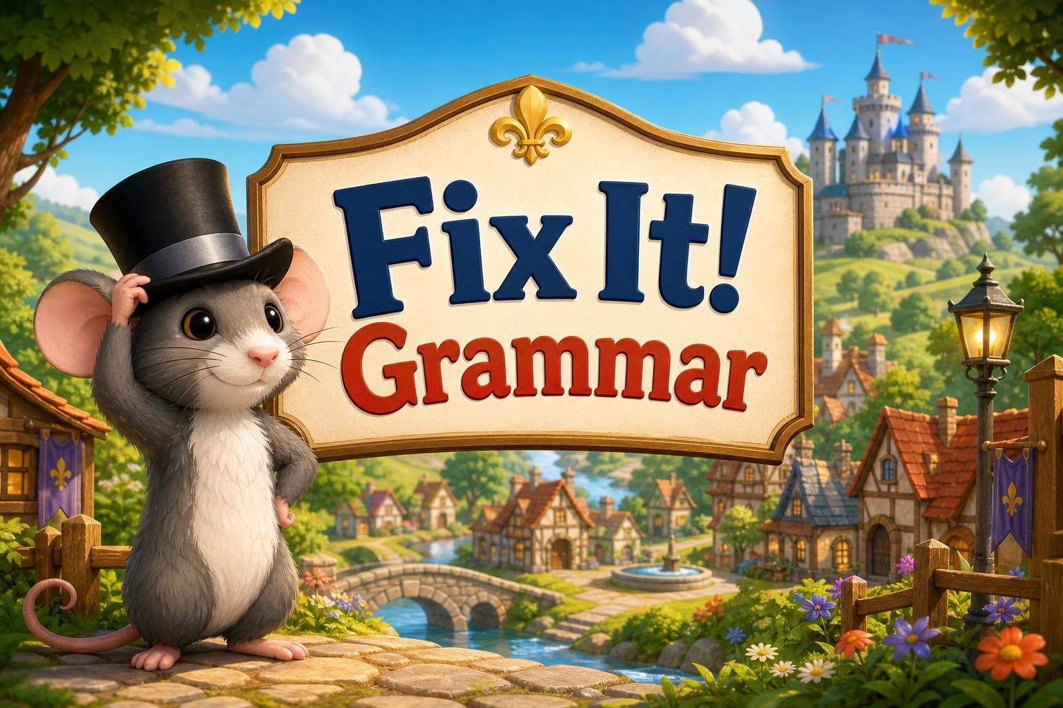 Fix It! Grammar — Town Mouse & Country Mouse (Level 2, Accelerated)