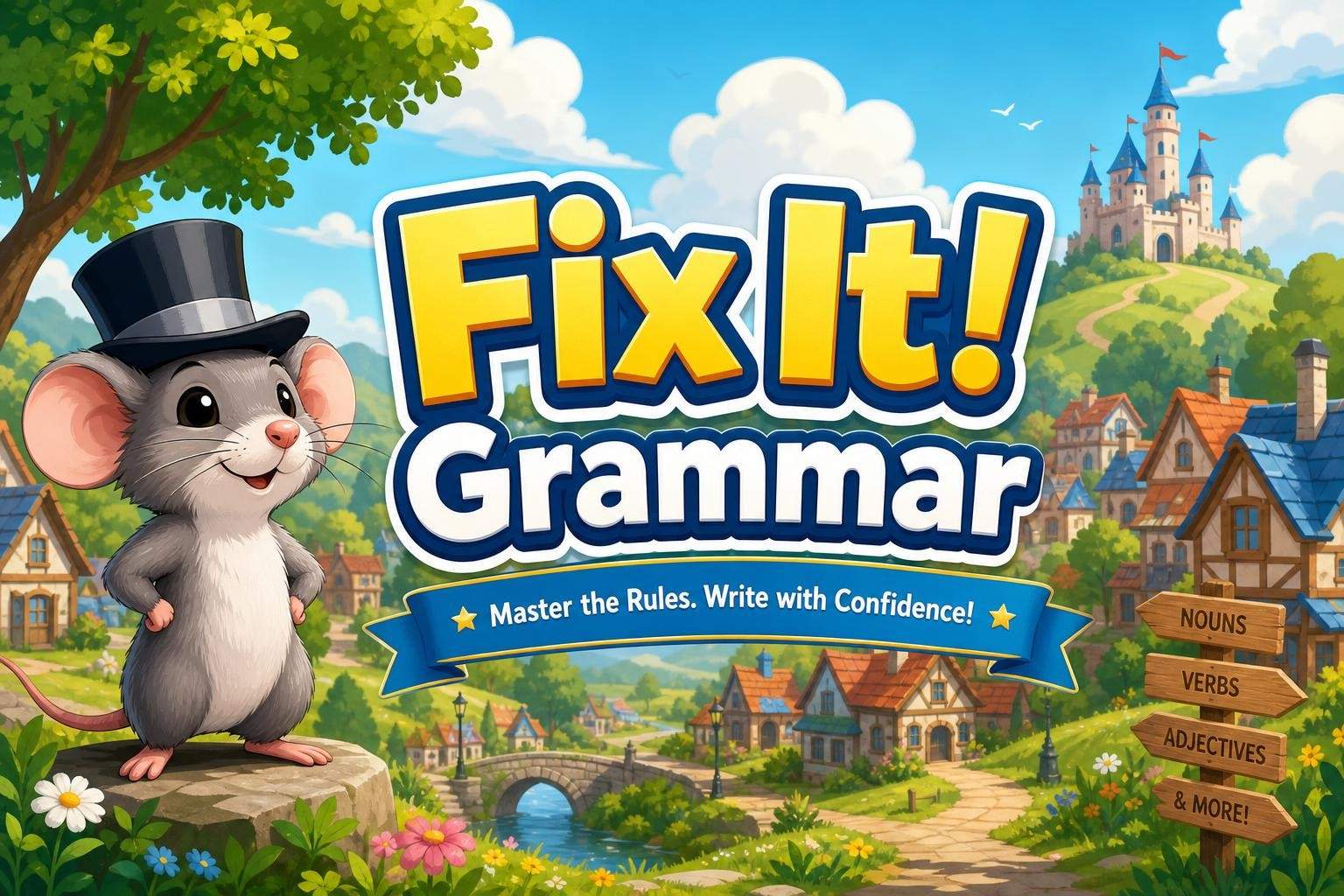 Fix It! Grammar Level 2: Town Mouse & Country Mouse (Part One)