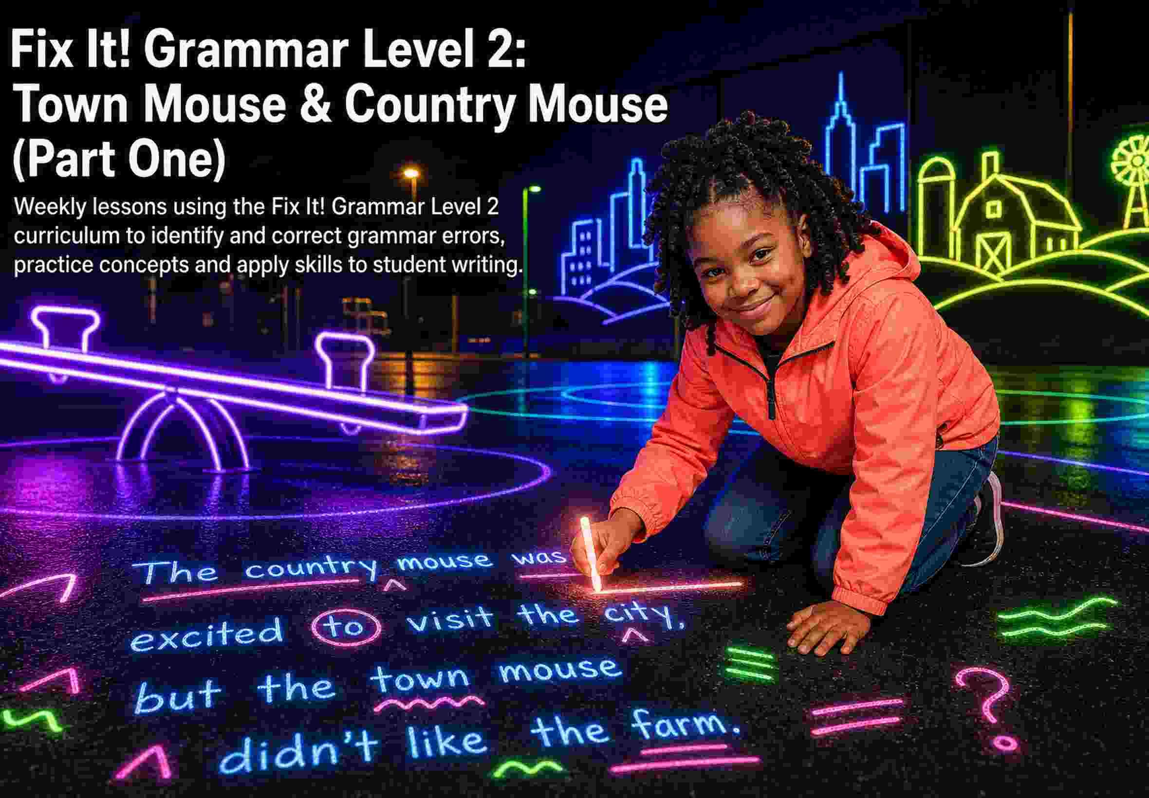Fix It! Grammar Level 2: Town Mouse & Country Mouse (Part One)