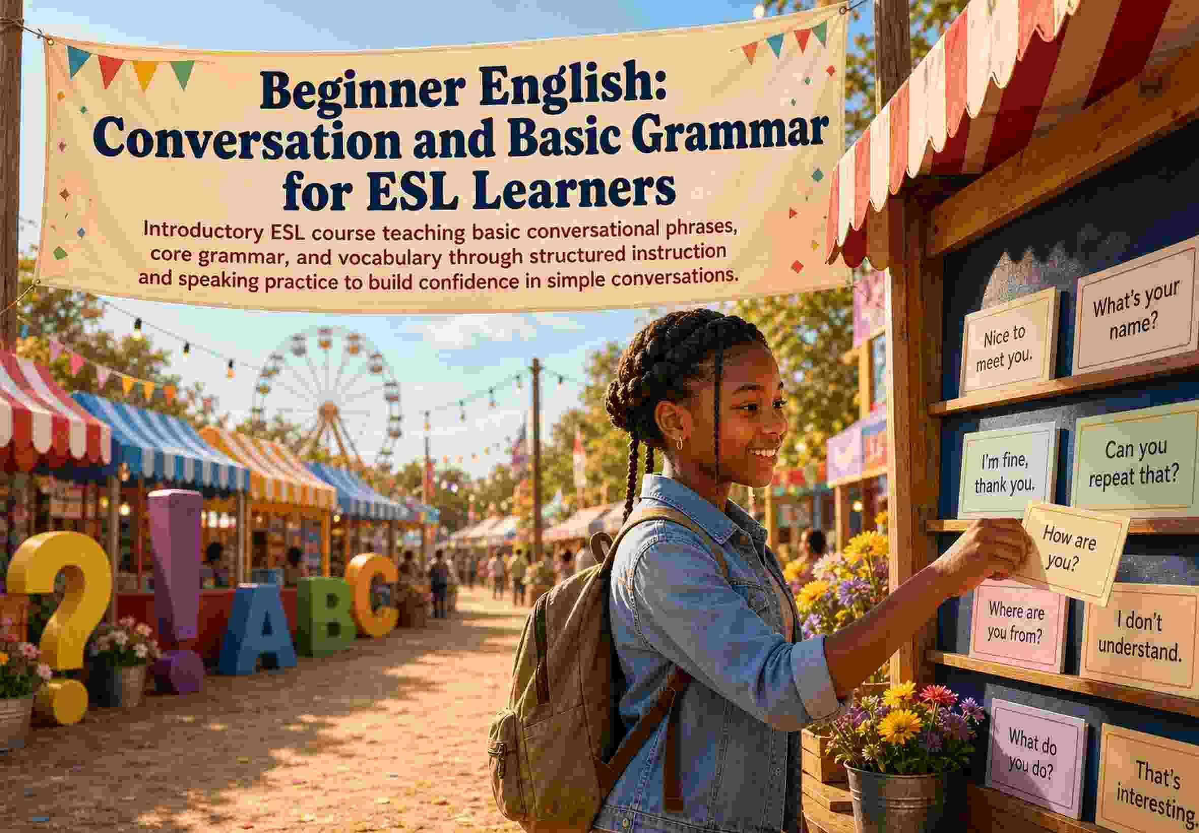 Beginner English: Conversation and Basic Grammar for ESL Learners