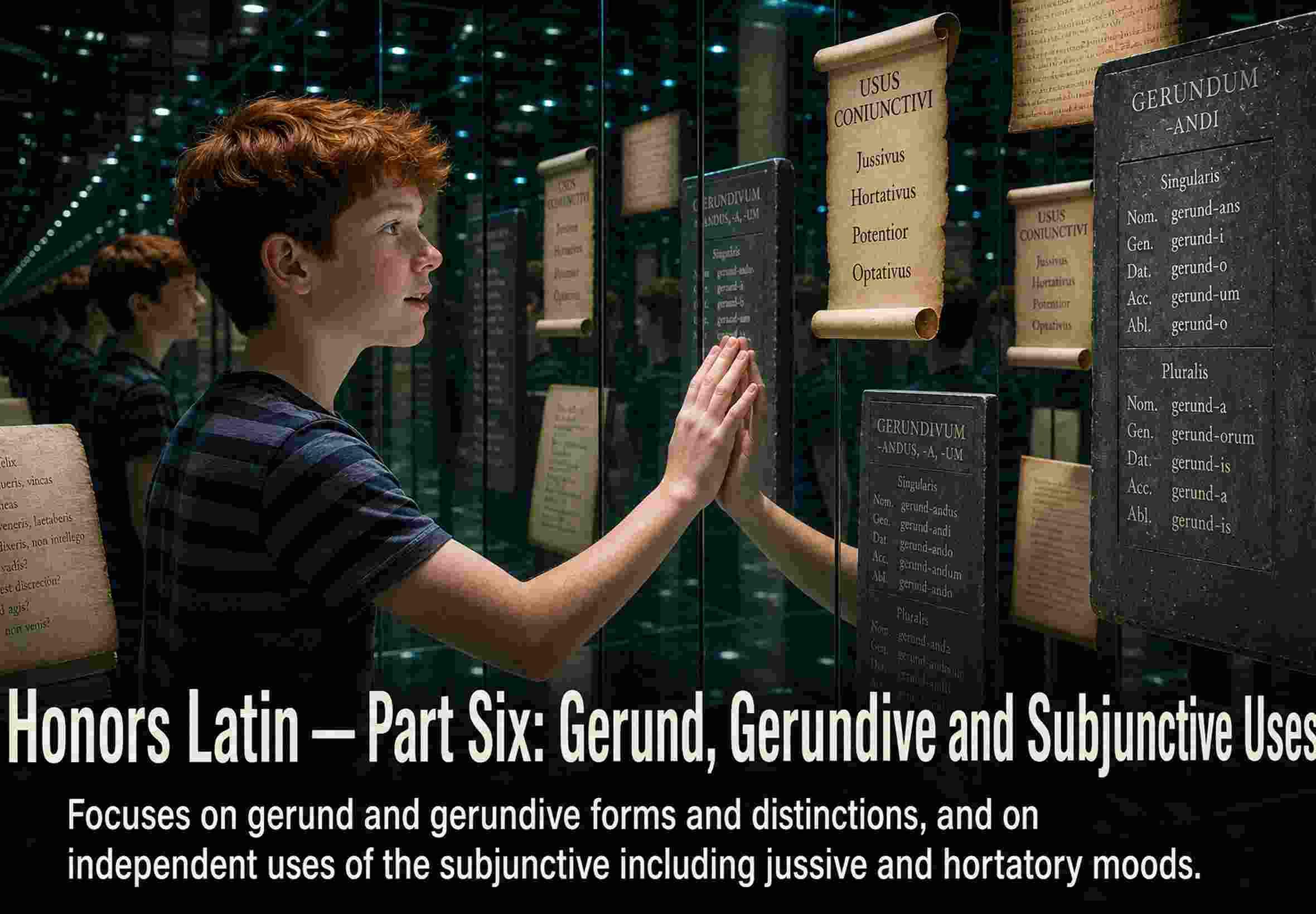 Honors Latin — Part Six: Gerund, Gerundive and Subjunctive Uses
