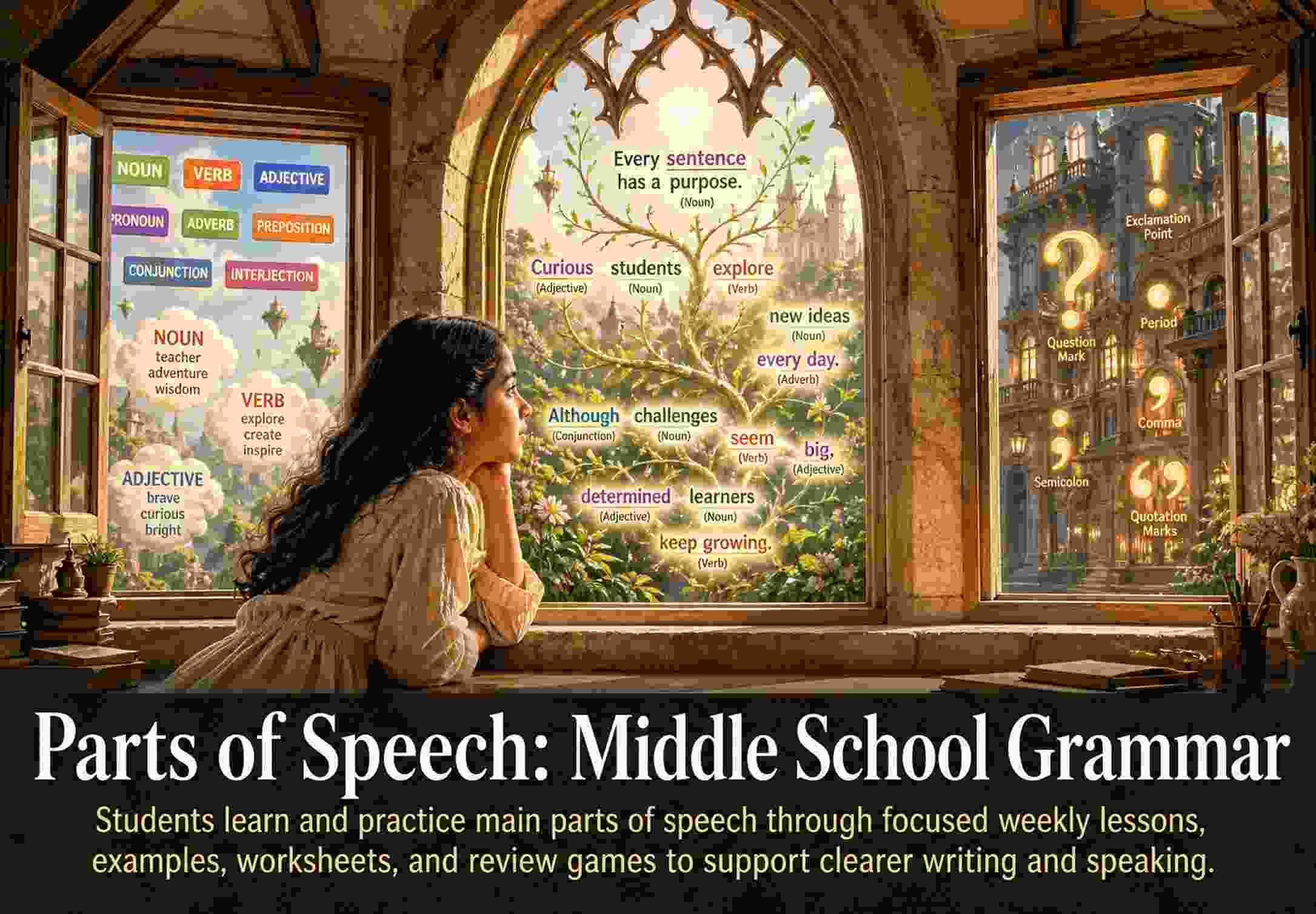 Parts of Speech: Middle School Grammar