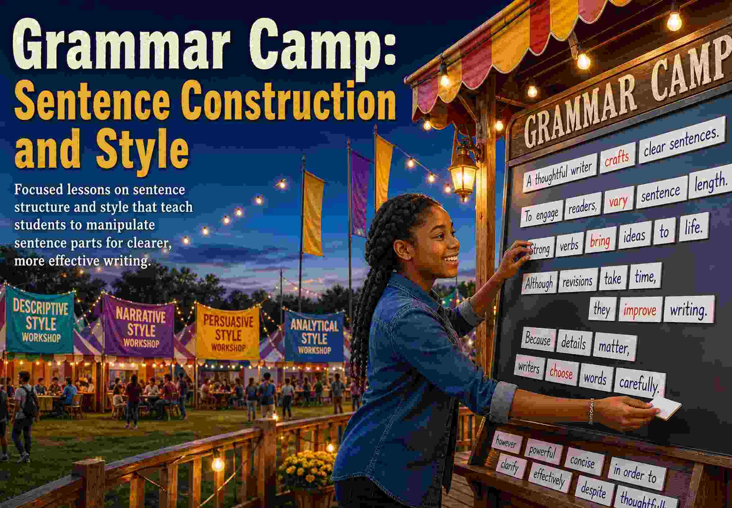 Grammar Camp: Sentence Construction and Style