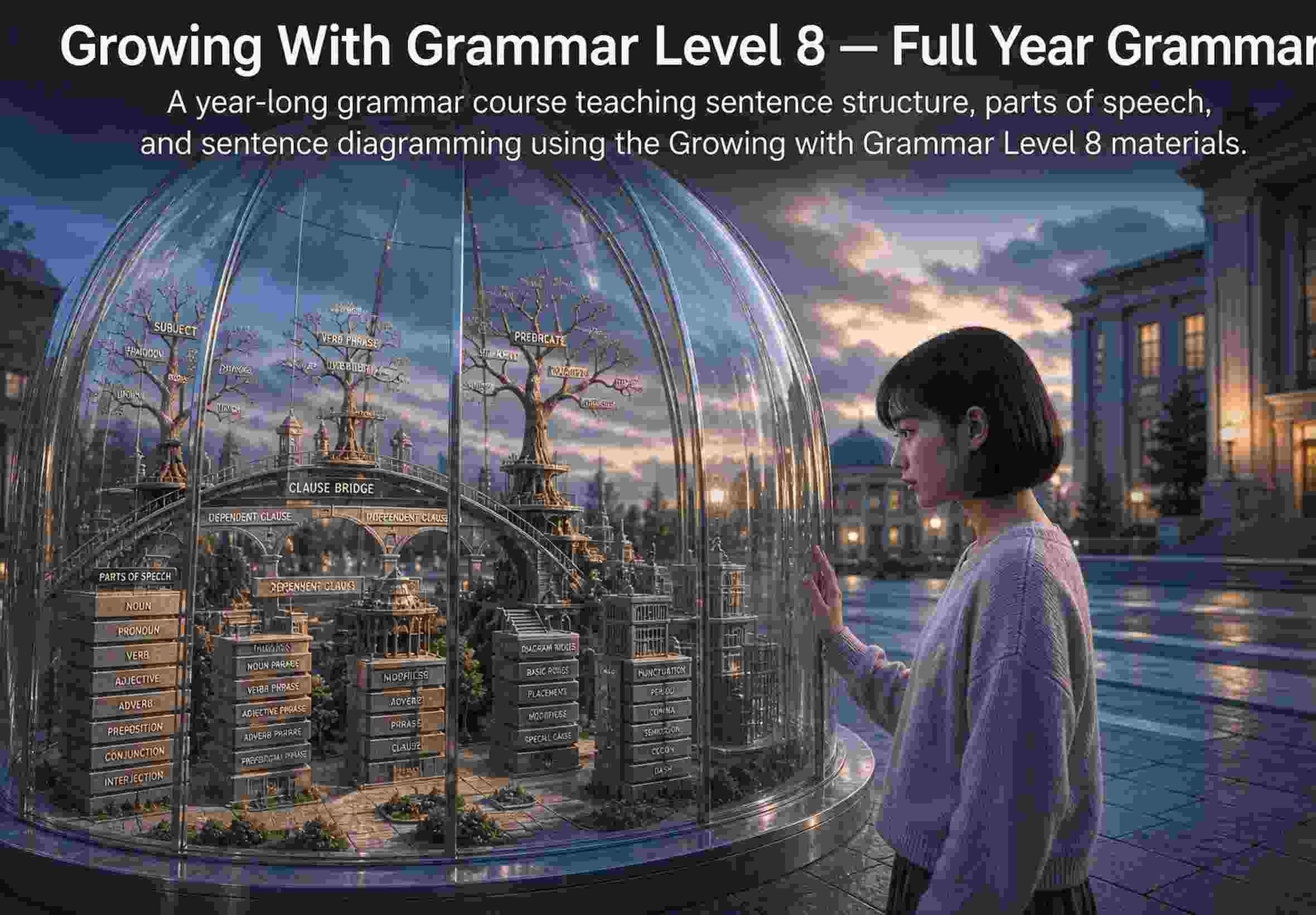 Growing With Grammar Level 8 — Full Year Grammar