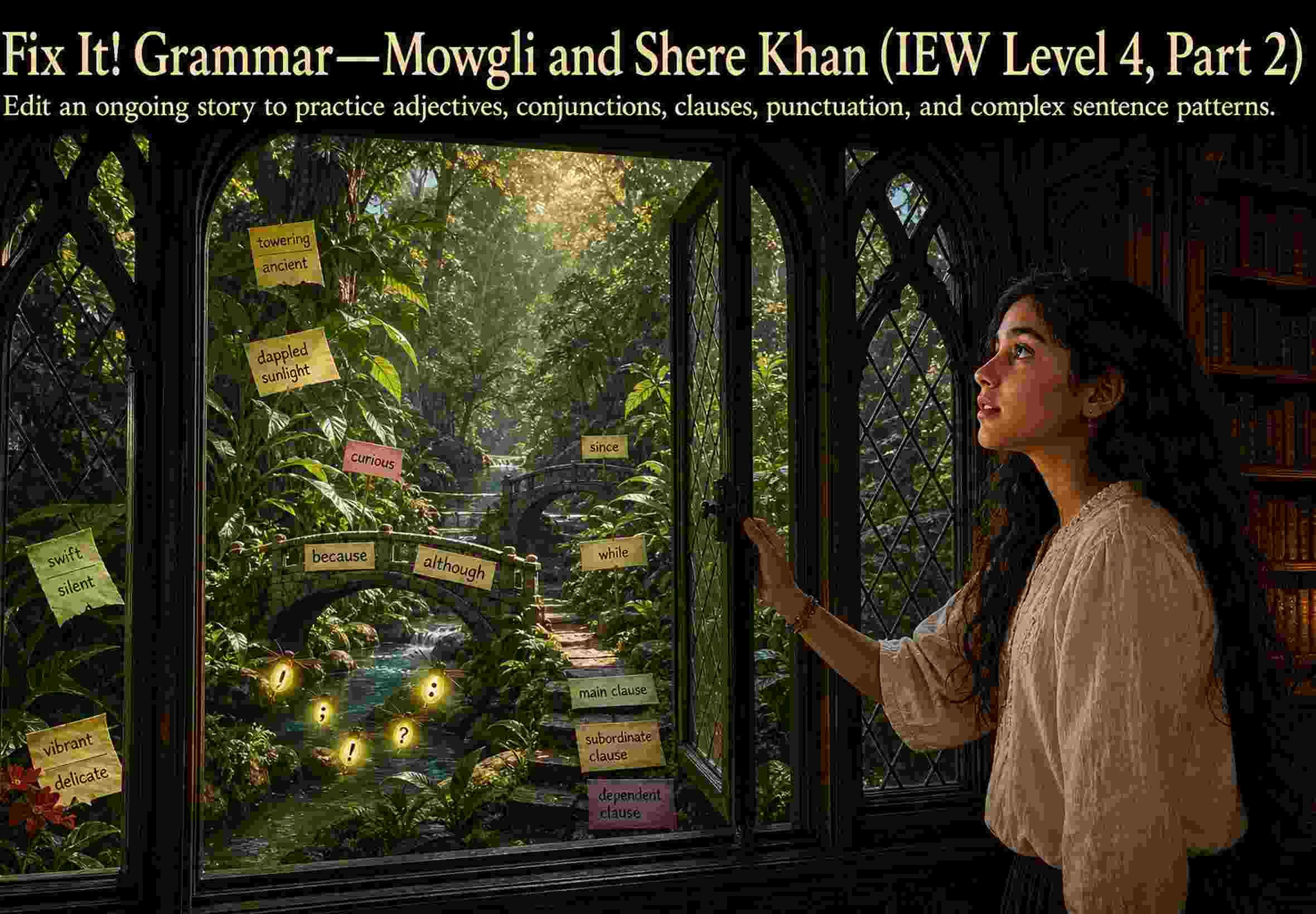 Fix It! Grammar—Mowgli and Shere Khan (IEW Level 4, Part 2)