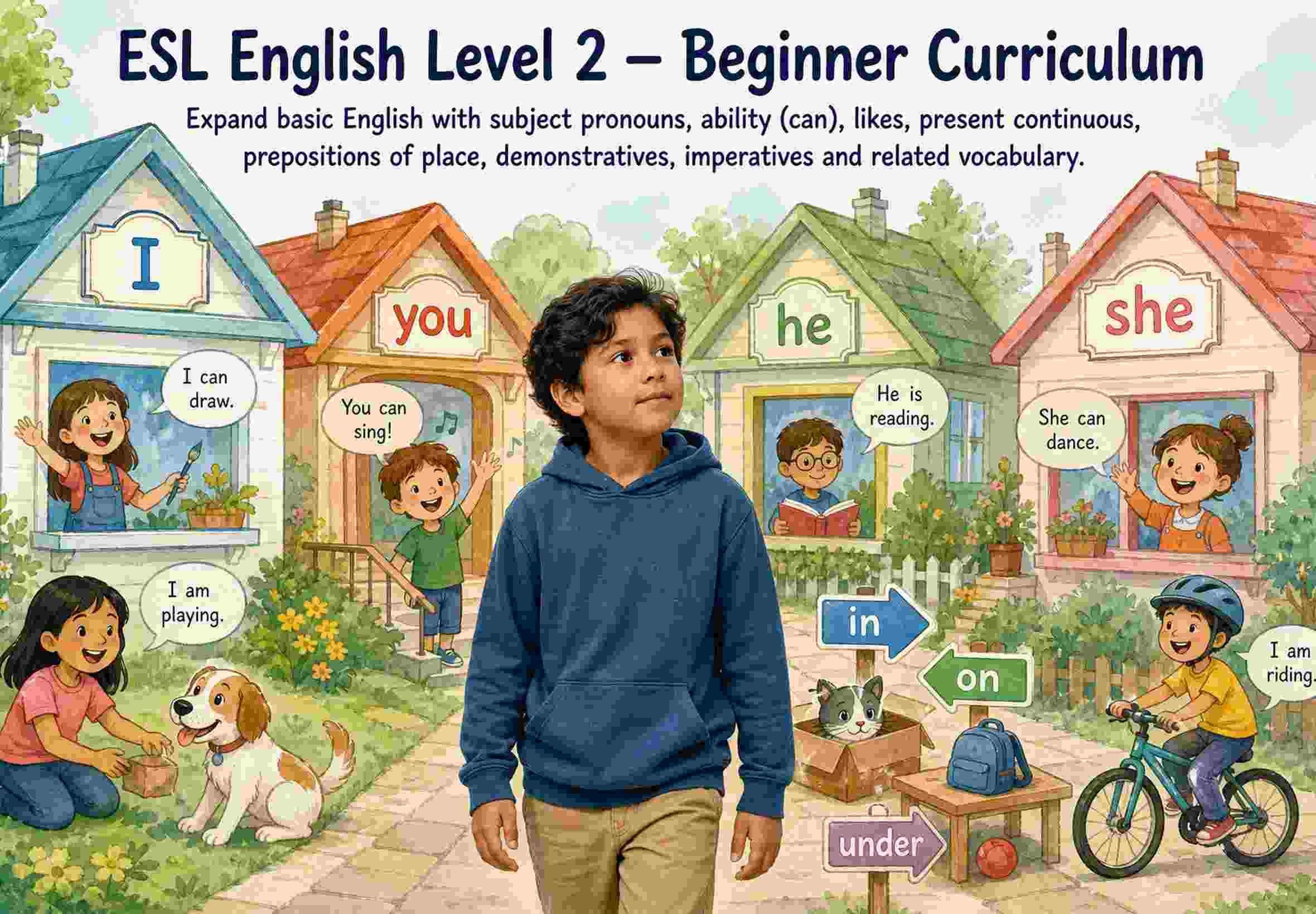 ESL English Level 2 — Beginner Curriculum