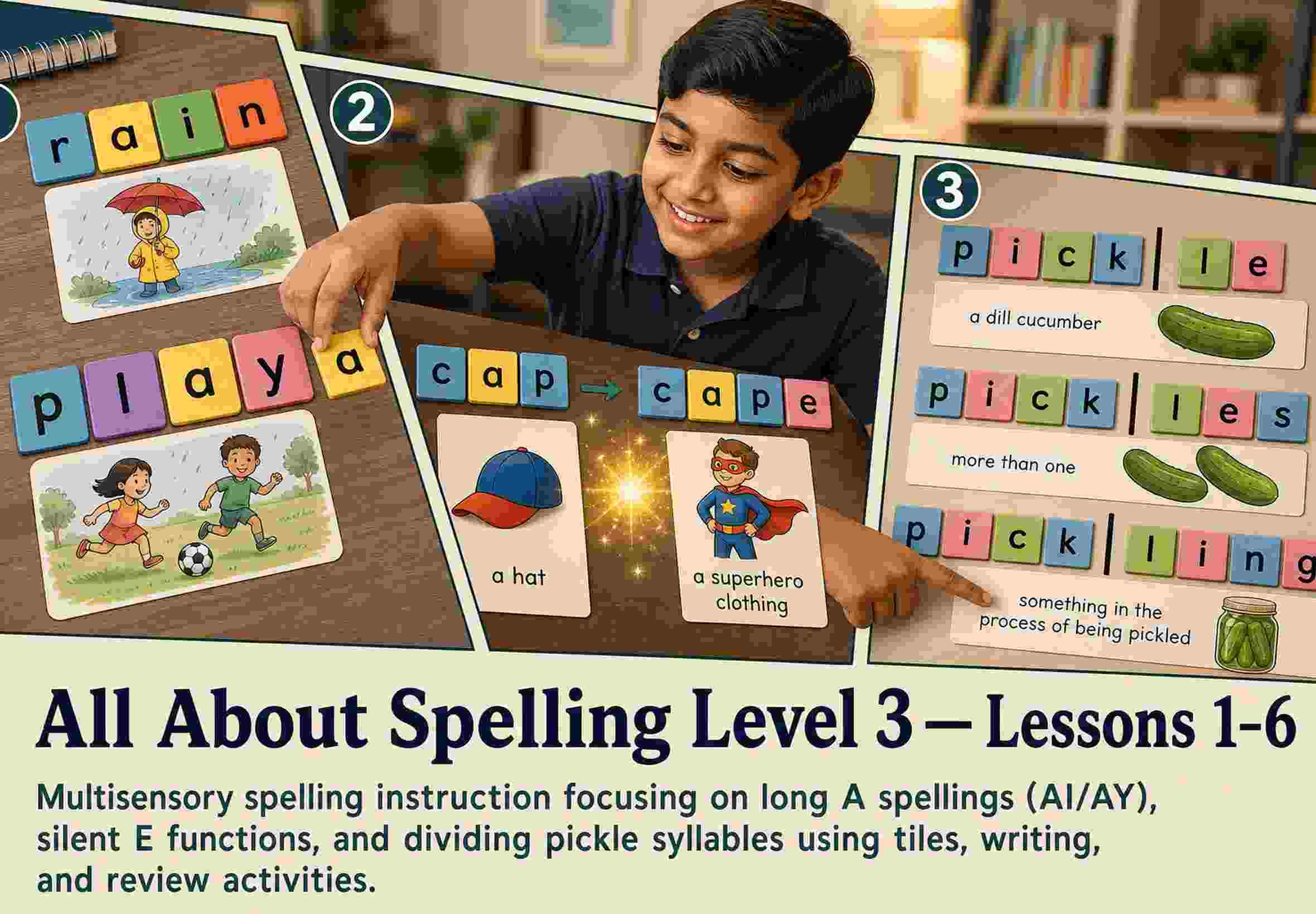 All About Spelling Level 3 — Lessons 1–6