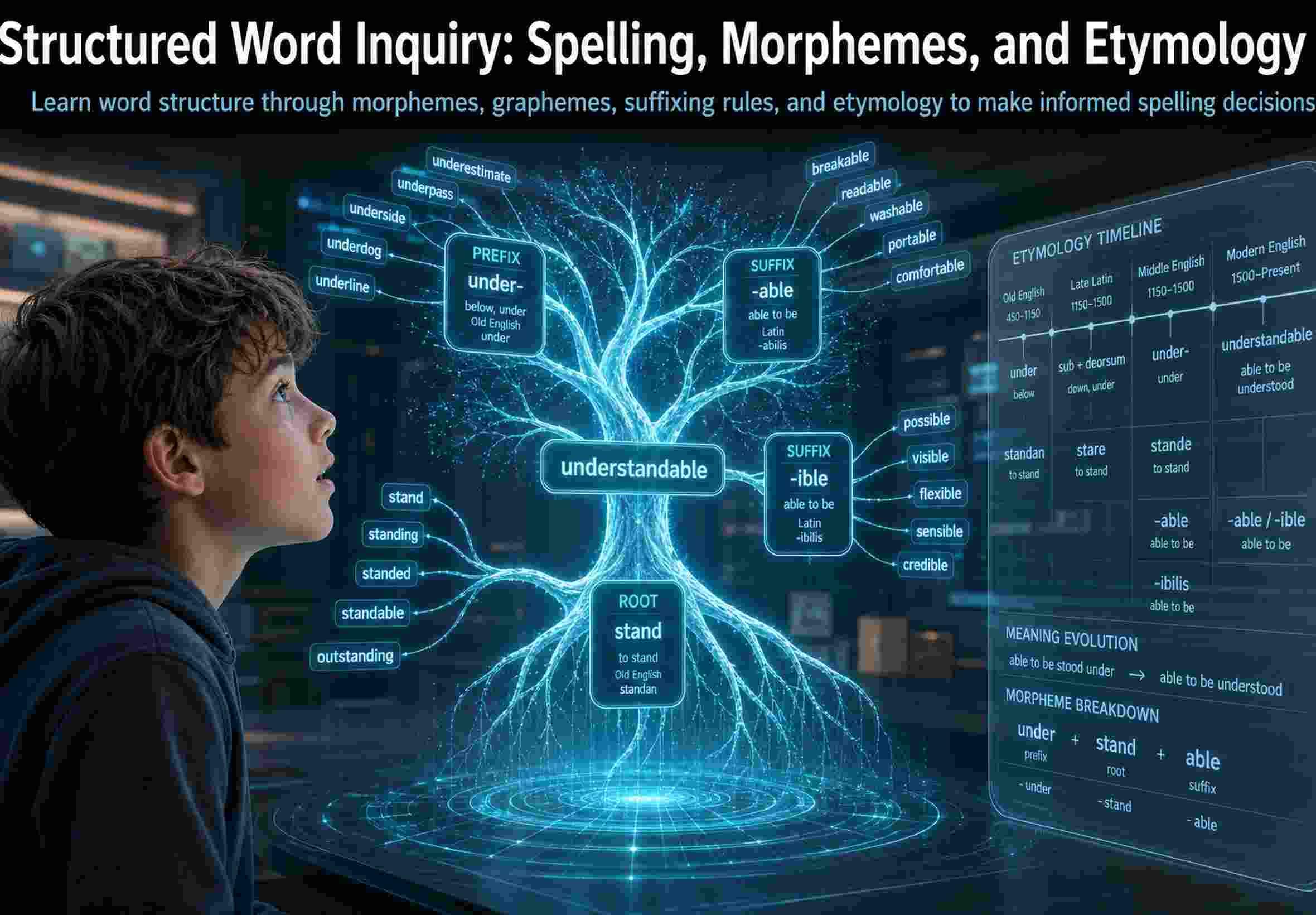 Structured Word Inquiry: Spelling, Morphemes, and Etymology