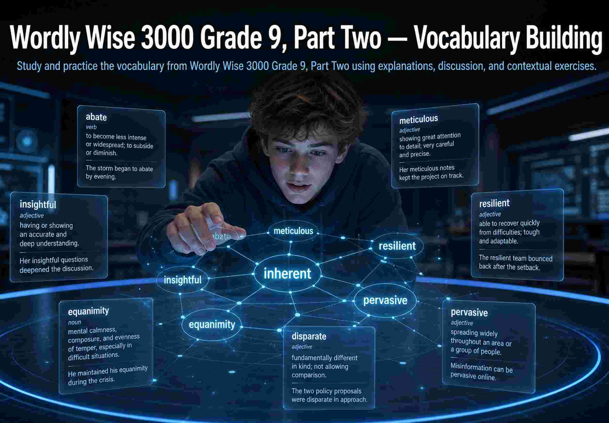 Wordly Wise 3000 Grade 9, Part Two — Vocabulary Building