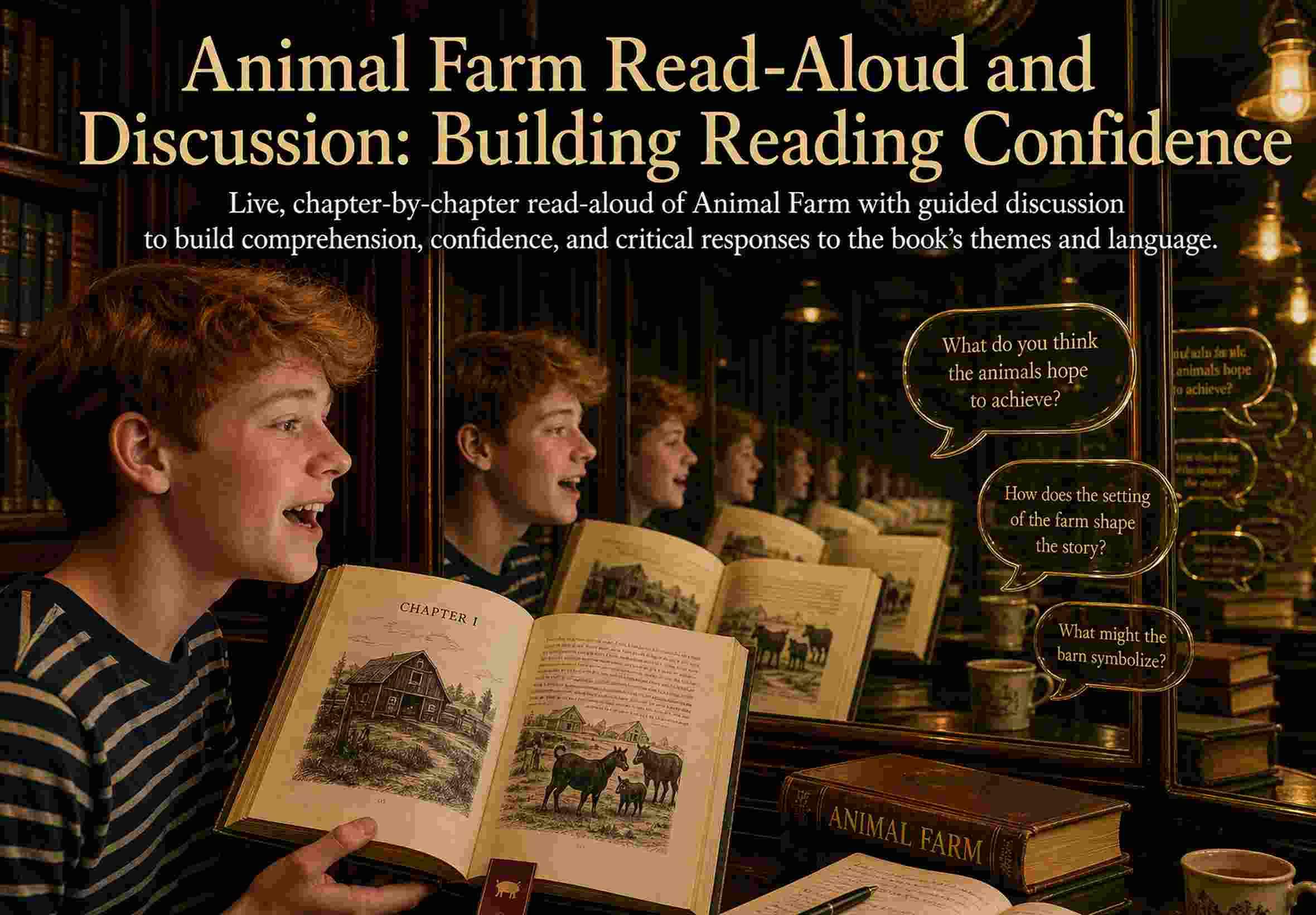 Animal Farm Read-Aloud and Discussion: Building Reading Confidence