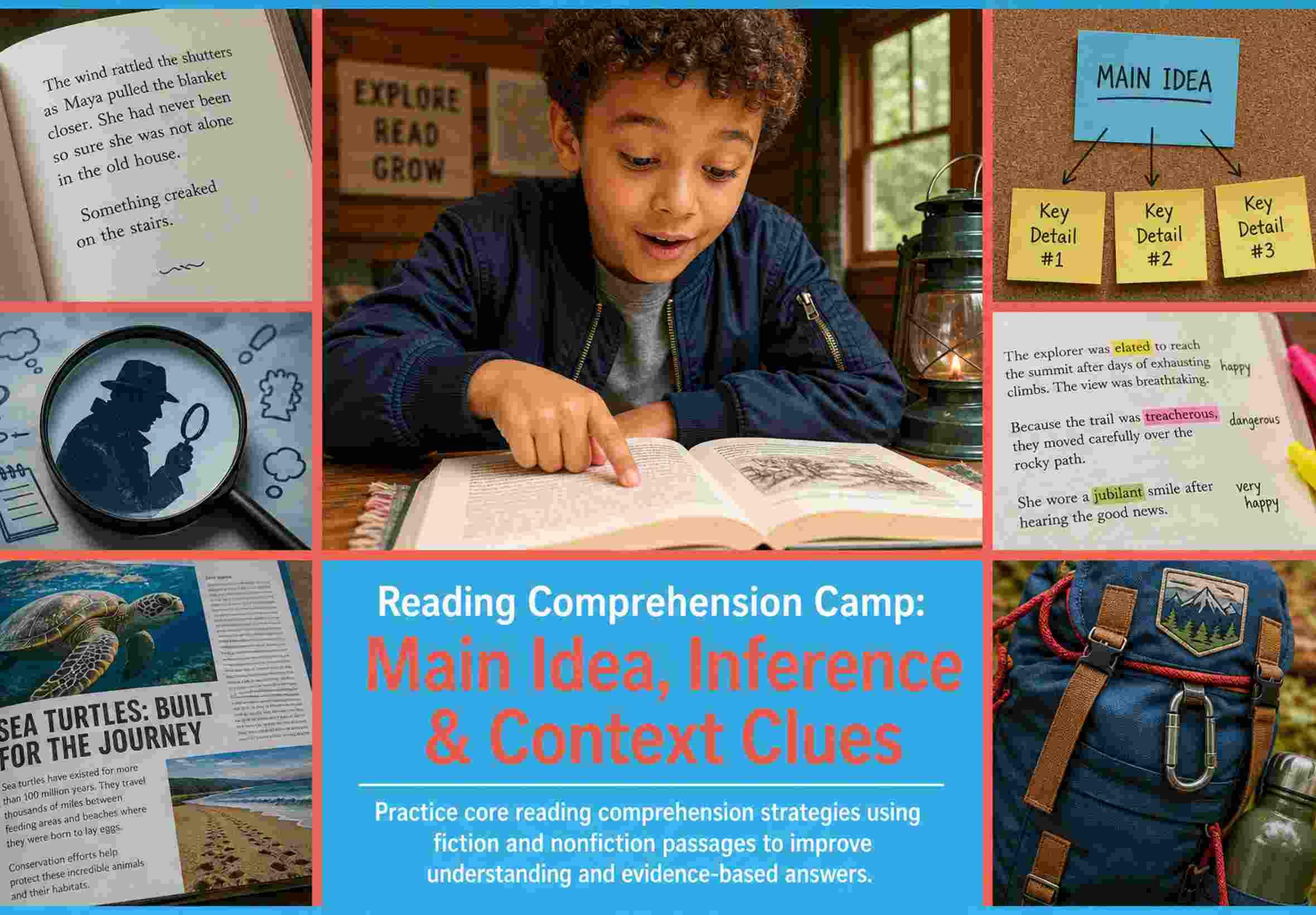 Reading Comprehension Camp: Main Idea, Inference & Context Clues
