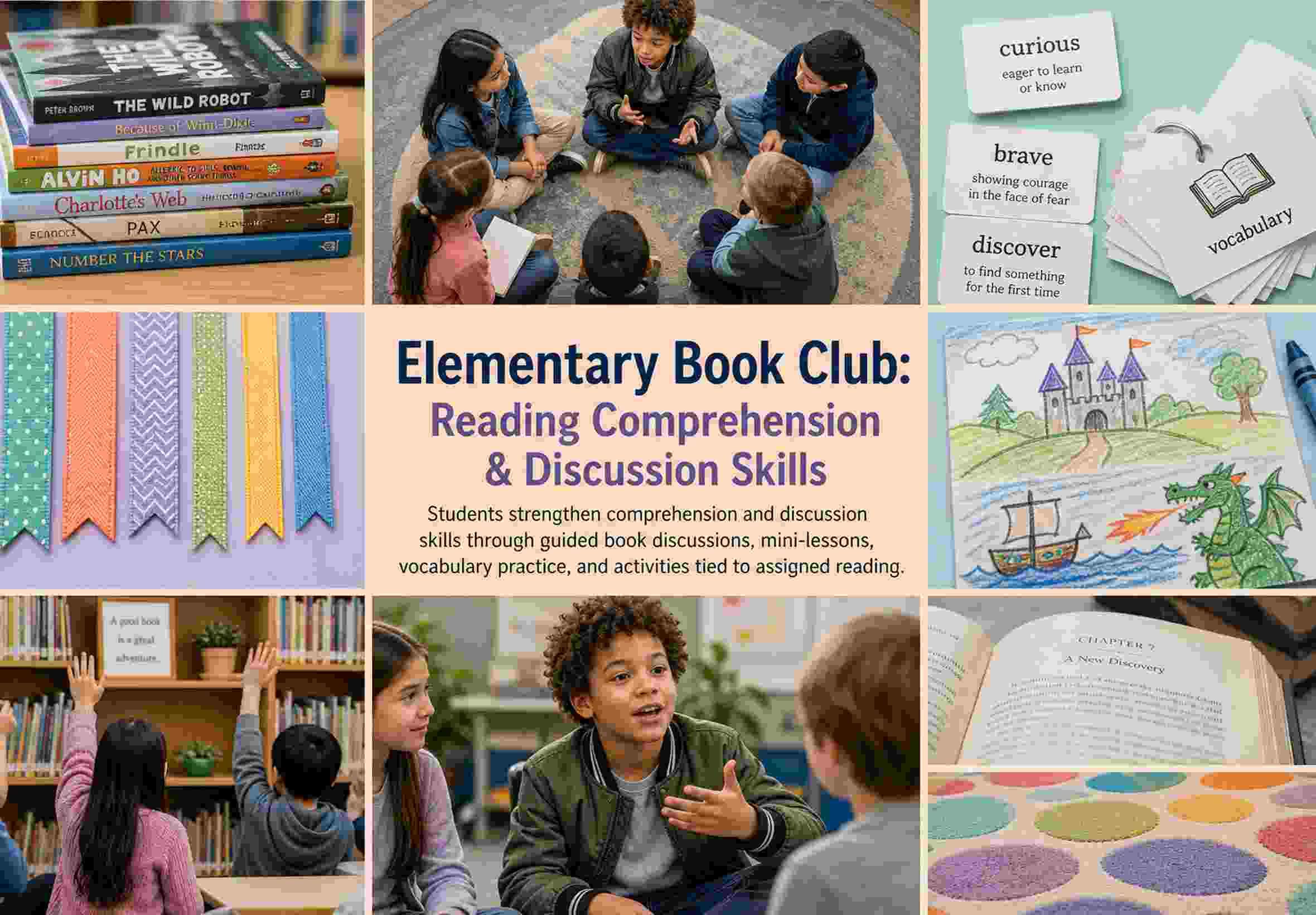Elementary Book Club: Reading Comprehension & Discussion Skills