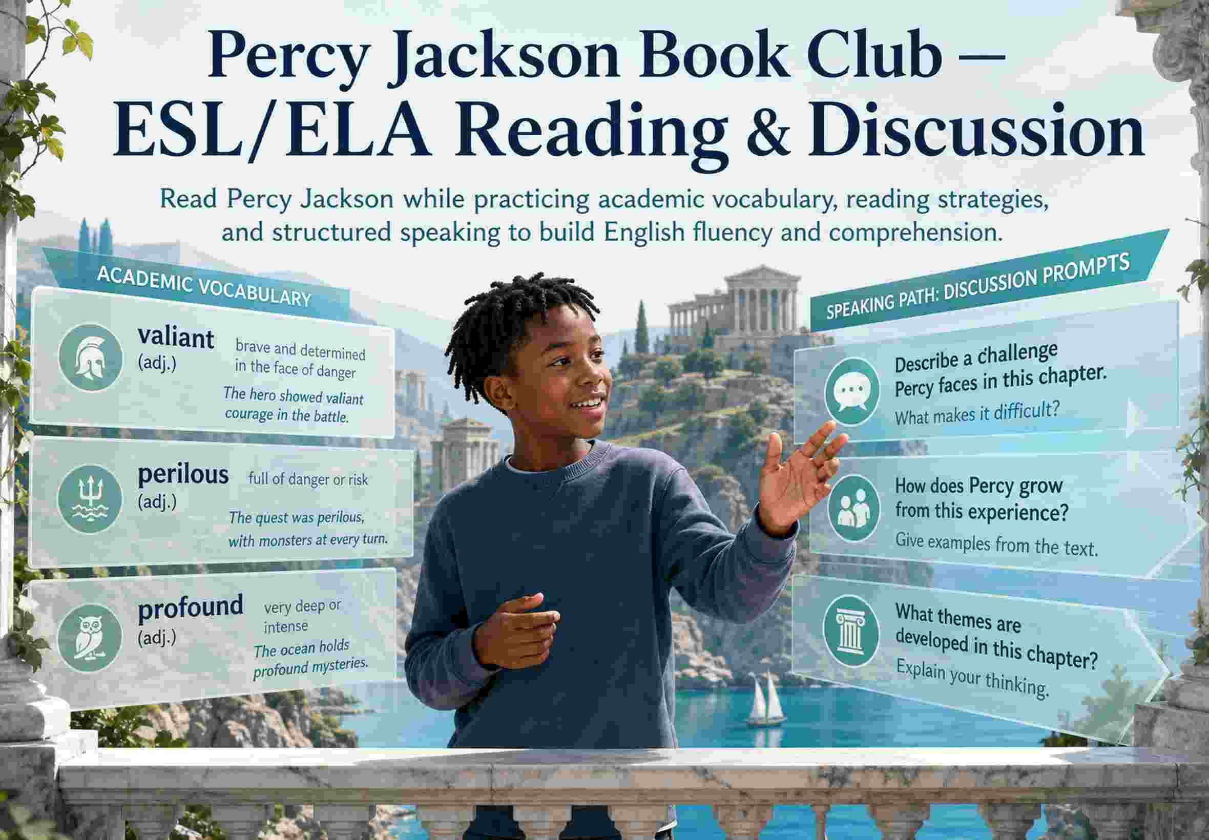 Percy Jackson Book Club — ESL/ELA Reading & Discussion