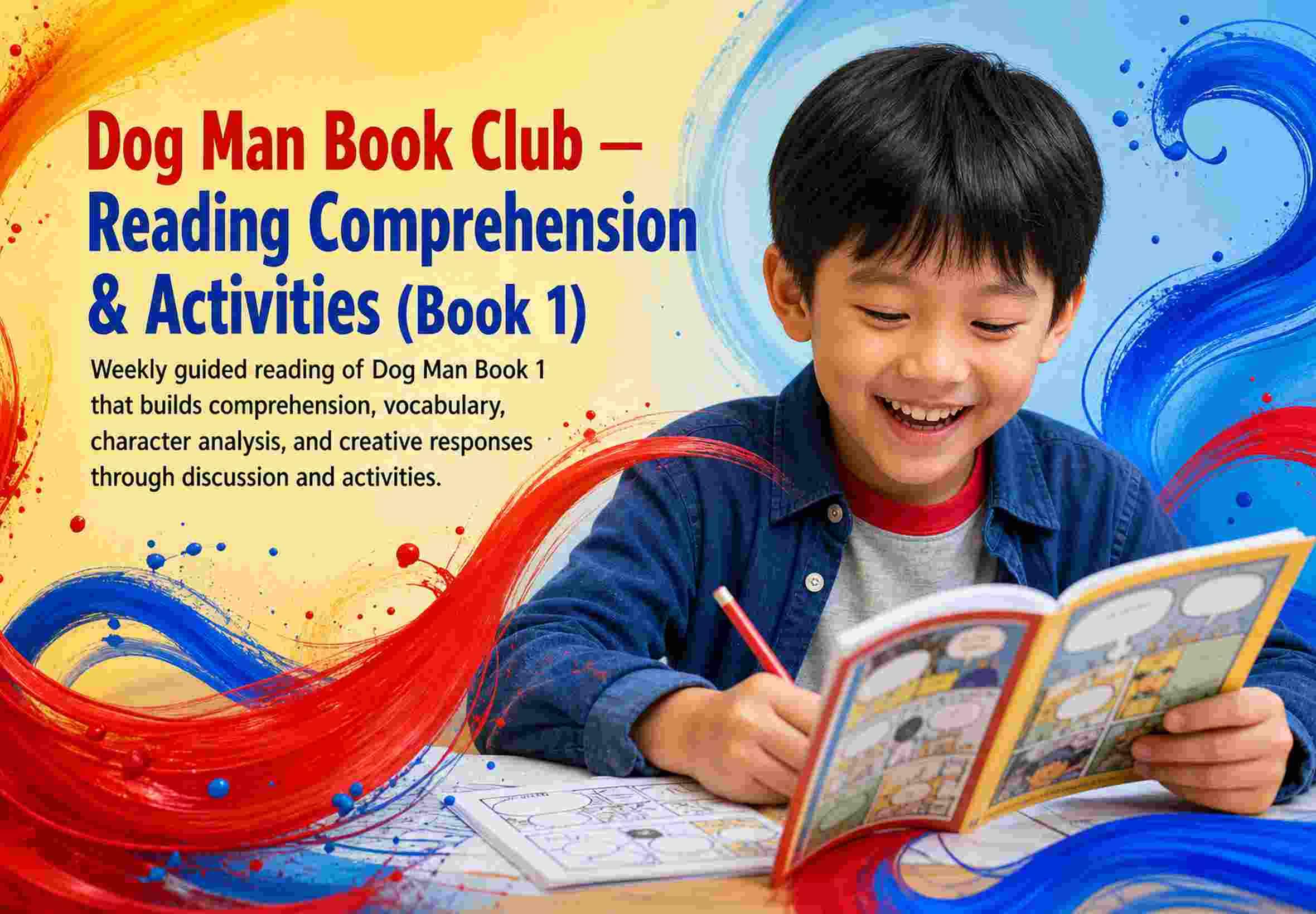 Dog Man Book Club — Reading Comprehension & Activities (Book 1)