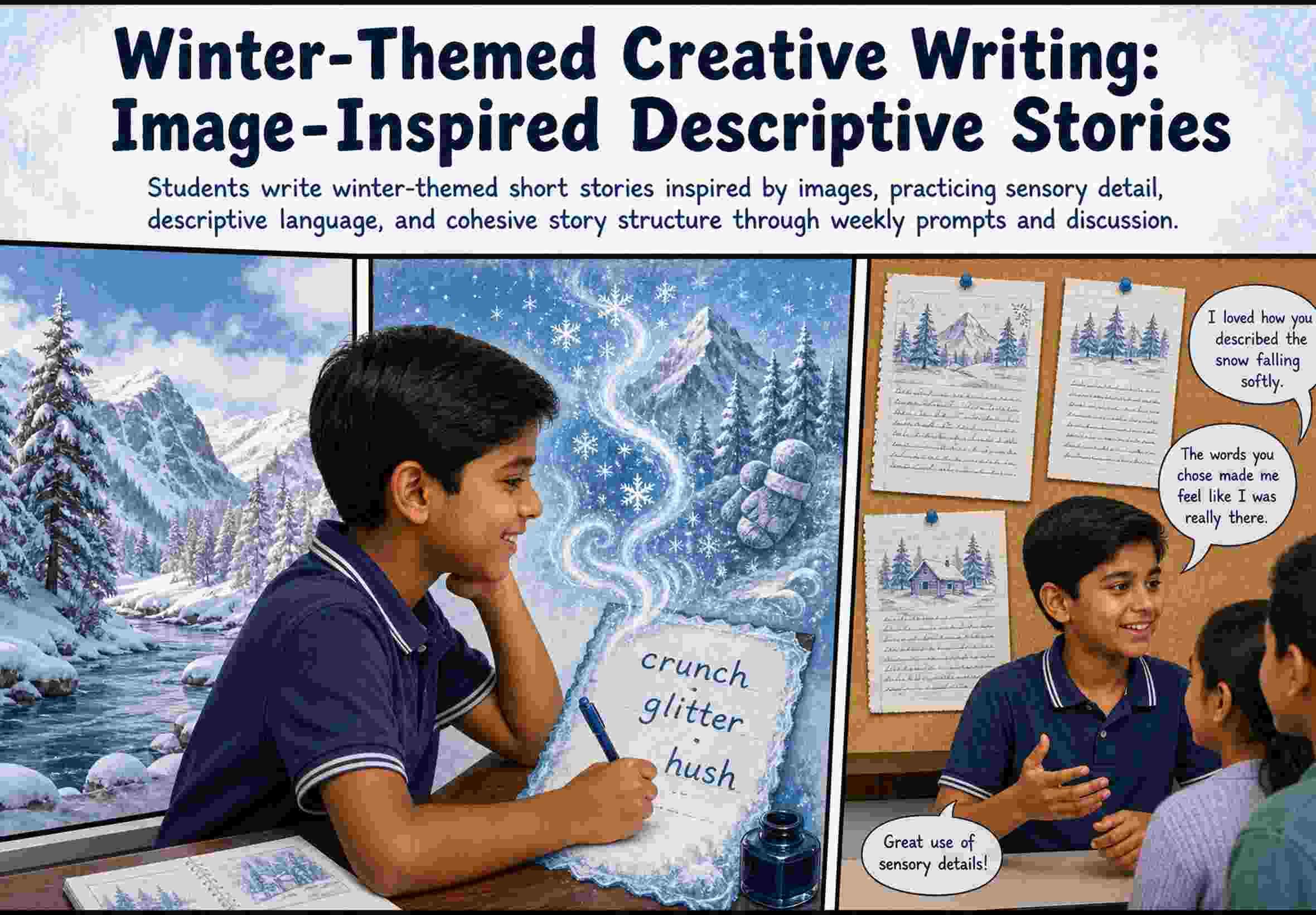 Winter-Themed Creative Writing: Image-Inspired Descriptive Stories