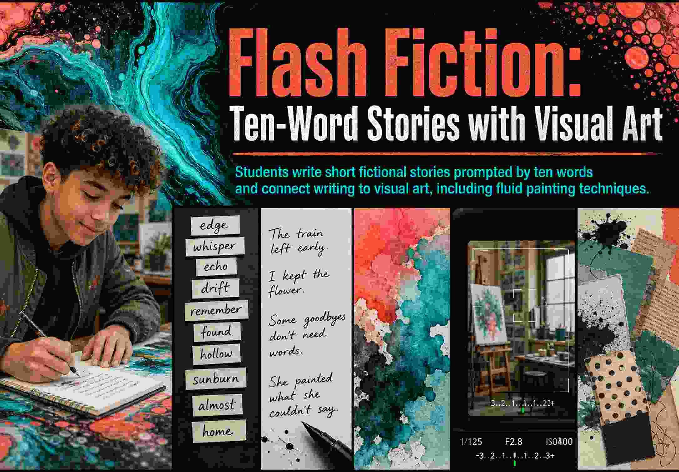 Flash Fiction: Ten-Word Stories with Visual Art