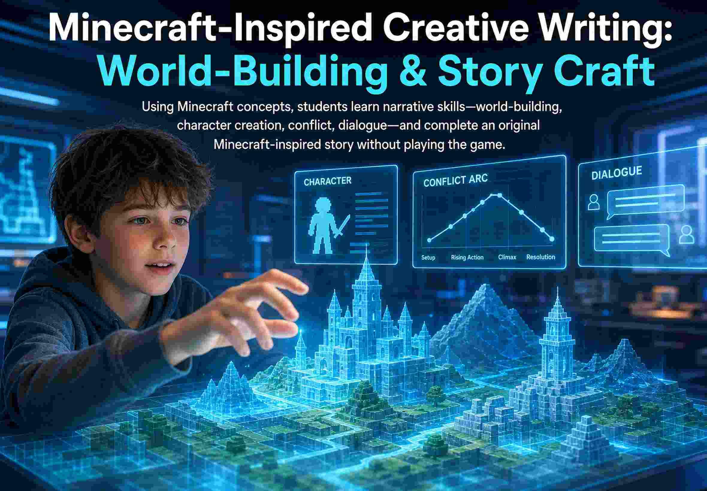 Minecraft-Inspired Creative Writing: World-Building & Story Craft