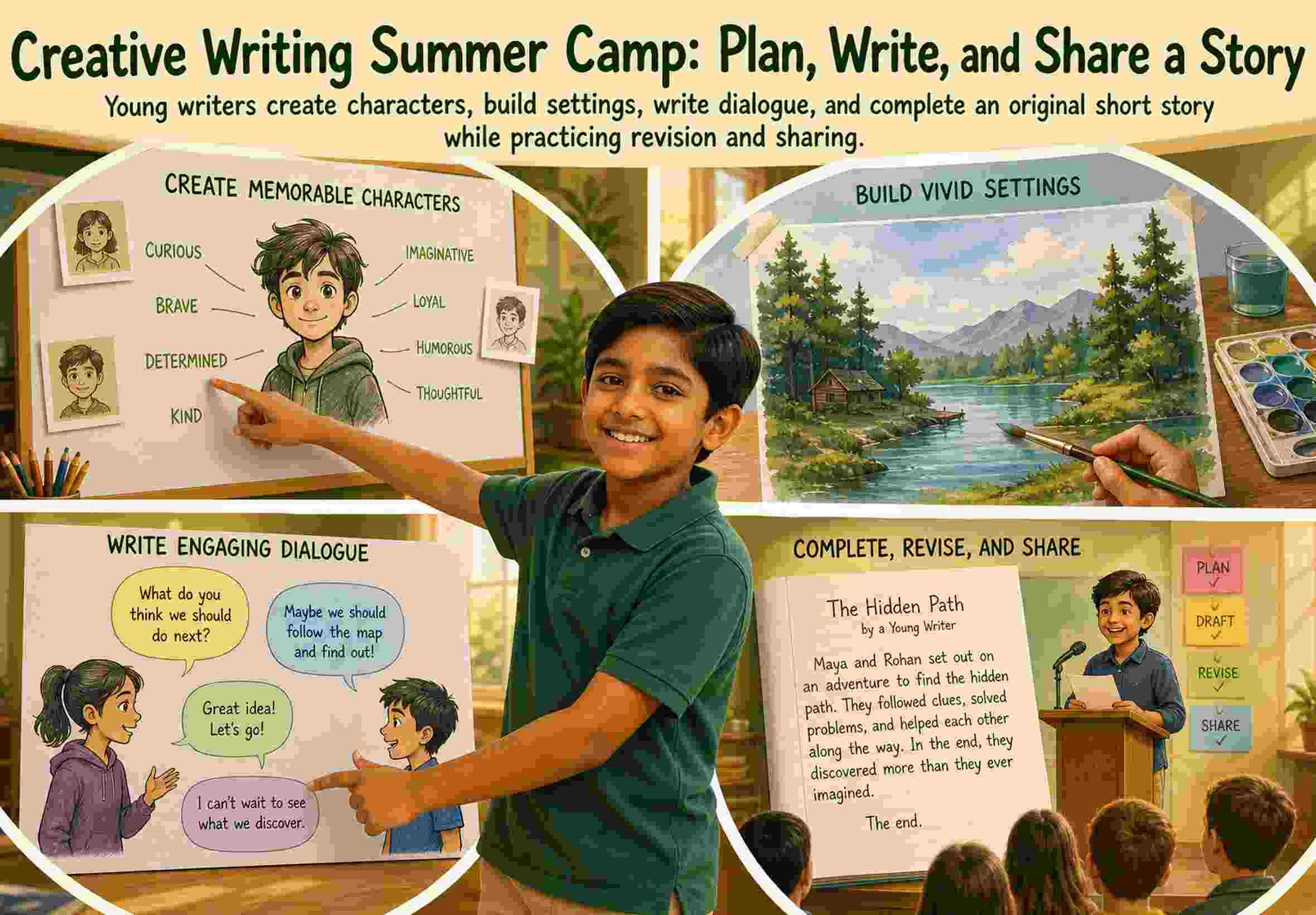 Creative Writing Summer Camp: Plan, Write, and Share a Story