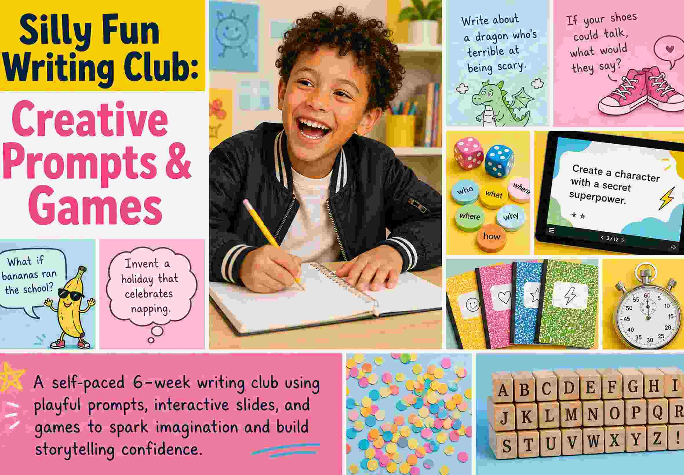Silly Fun Writing Club: Creative Prompts & Games