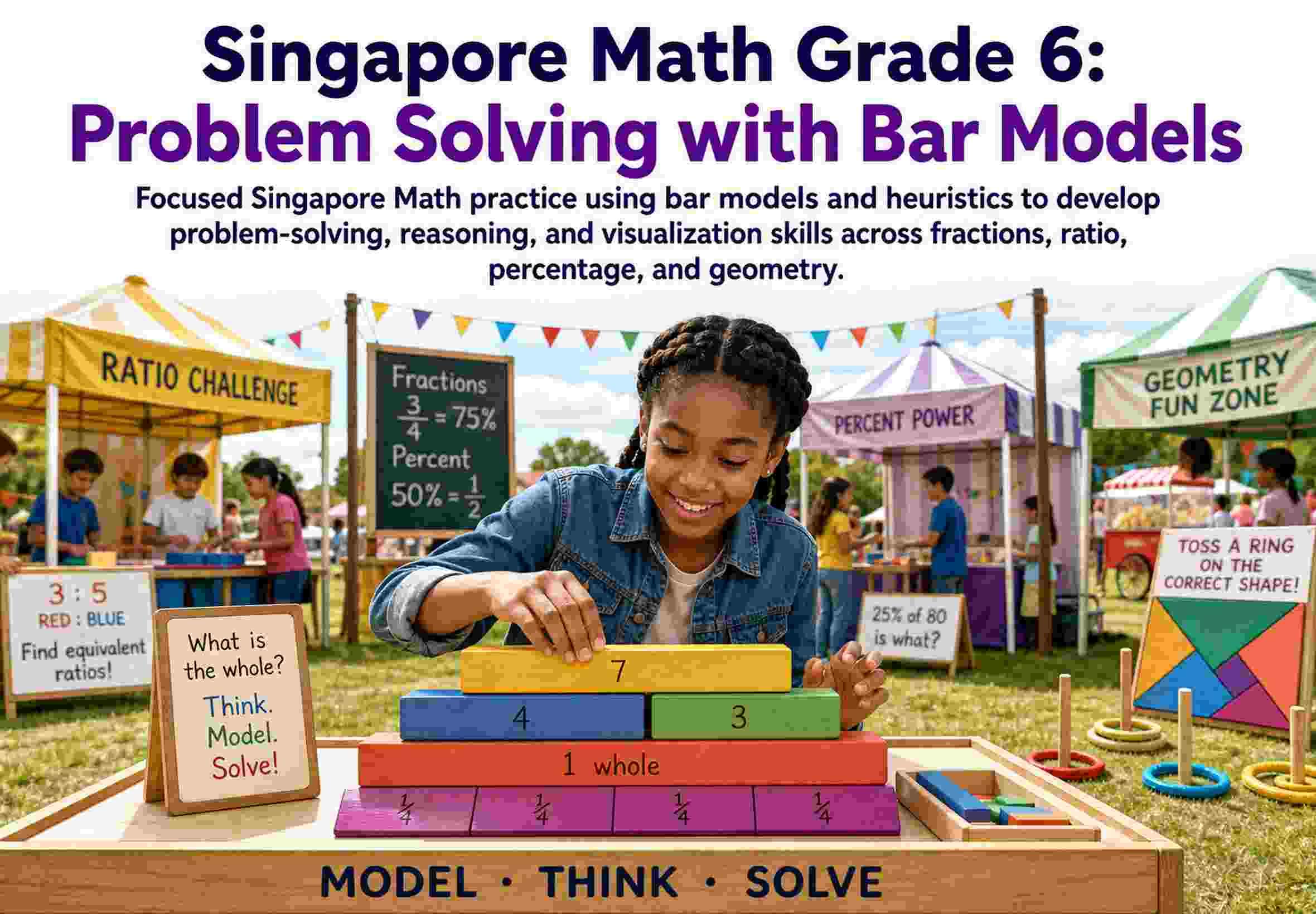 Singapore Math Grade 6: Problem Solving with Bar Models